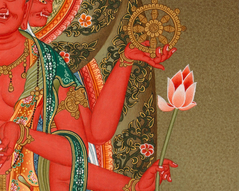 Rare Japanese Bodhisattva Thangka | Wall Decoration Painting