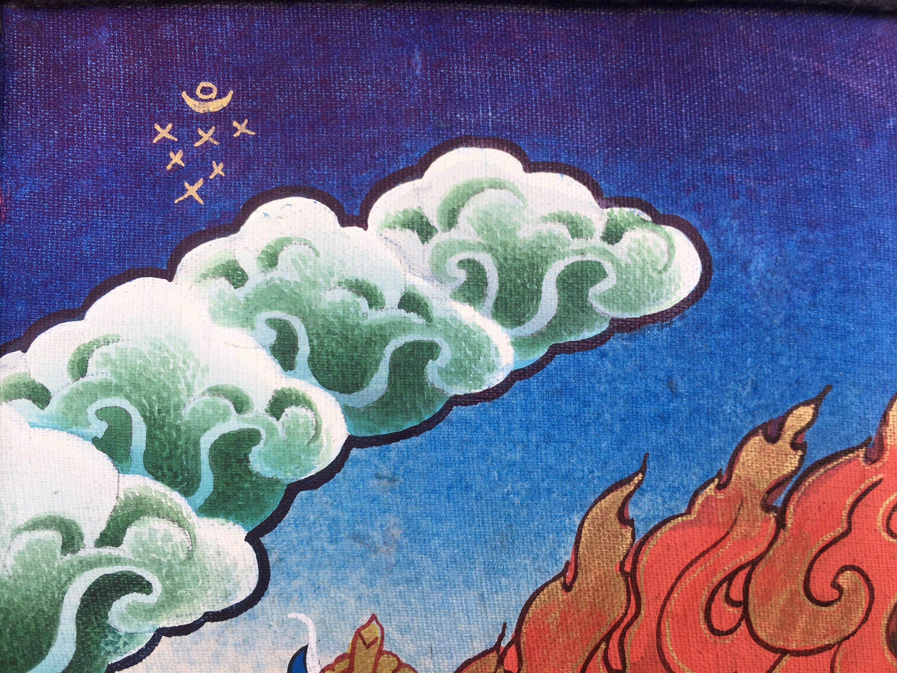 Bodhisattva Vajrapani Thangka | Wall Decor