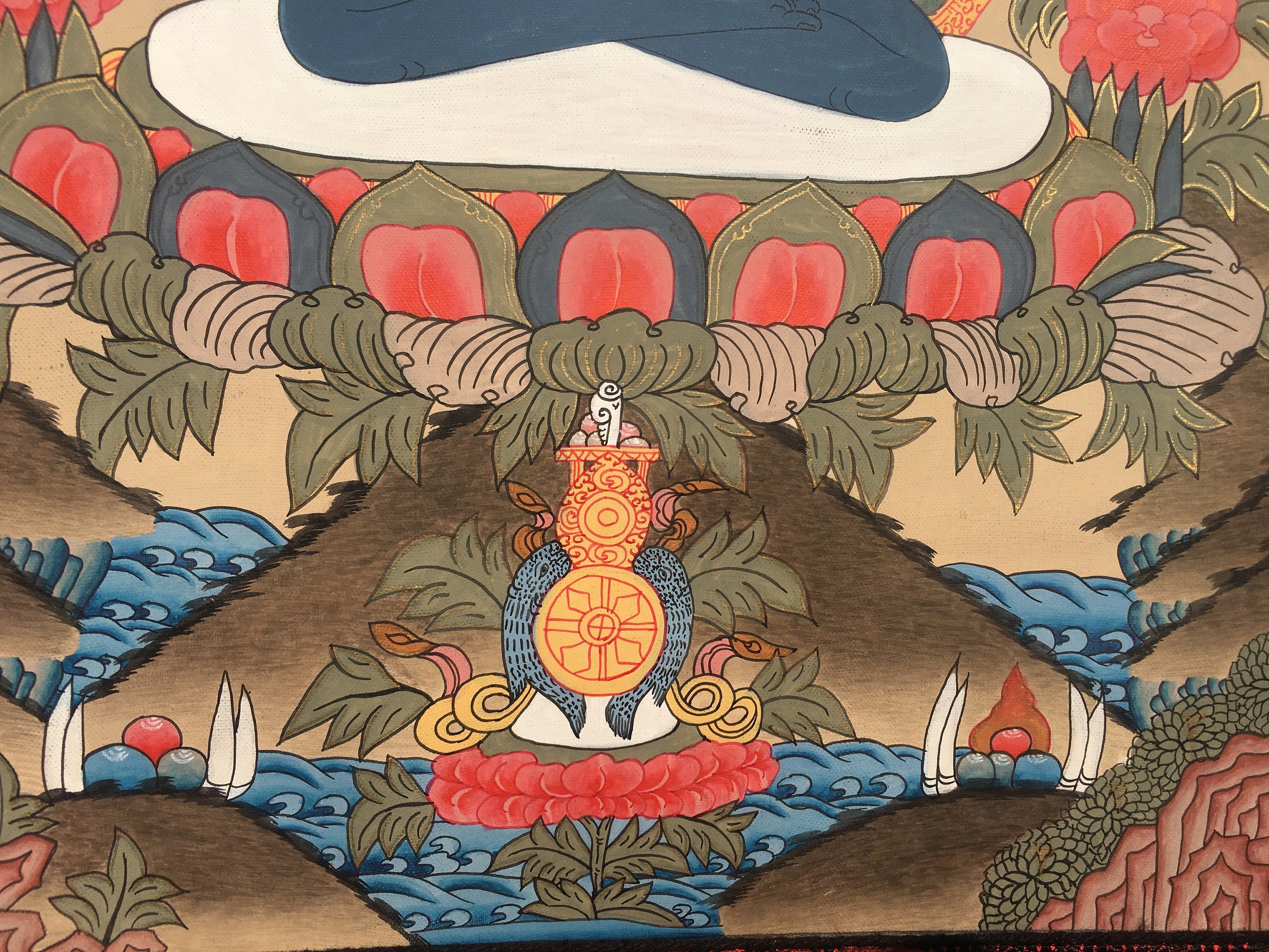 Samantabhara Buddha Thangka | Traditional Buddhist Art | Tibetan Hand Painting