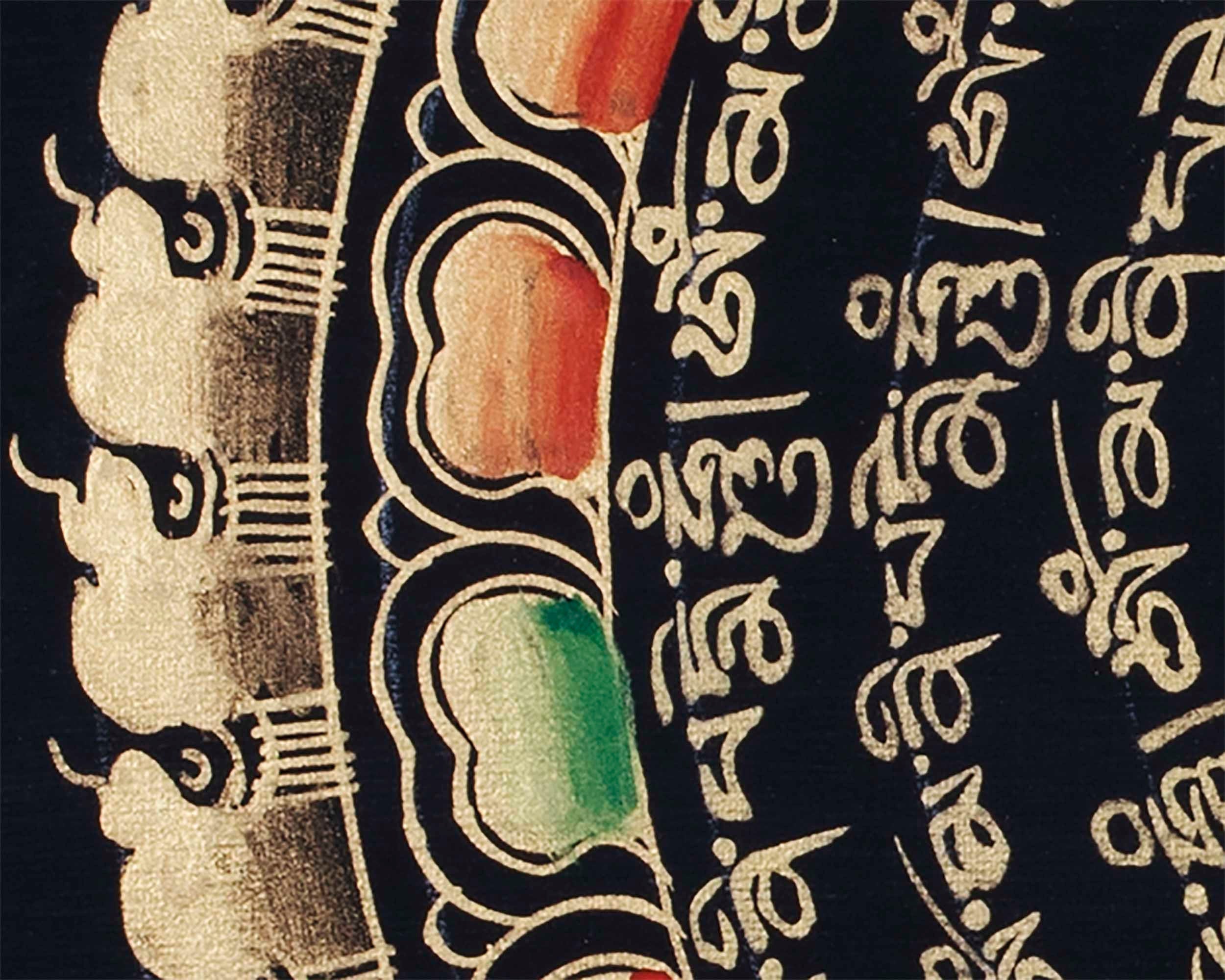 Om Mantra Mandala thangka | Altar Decor