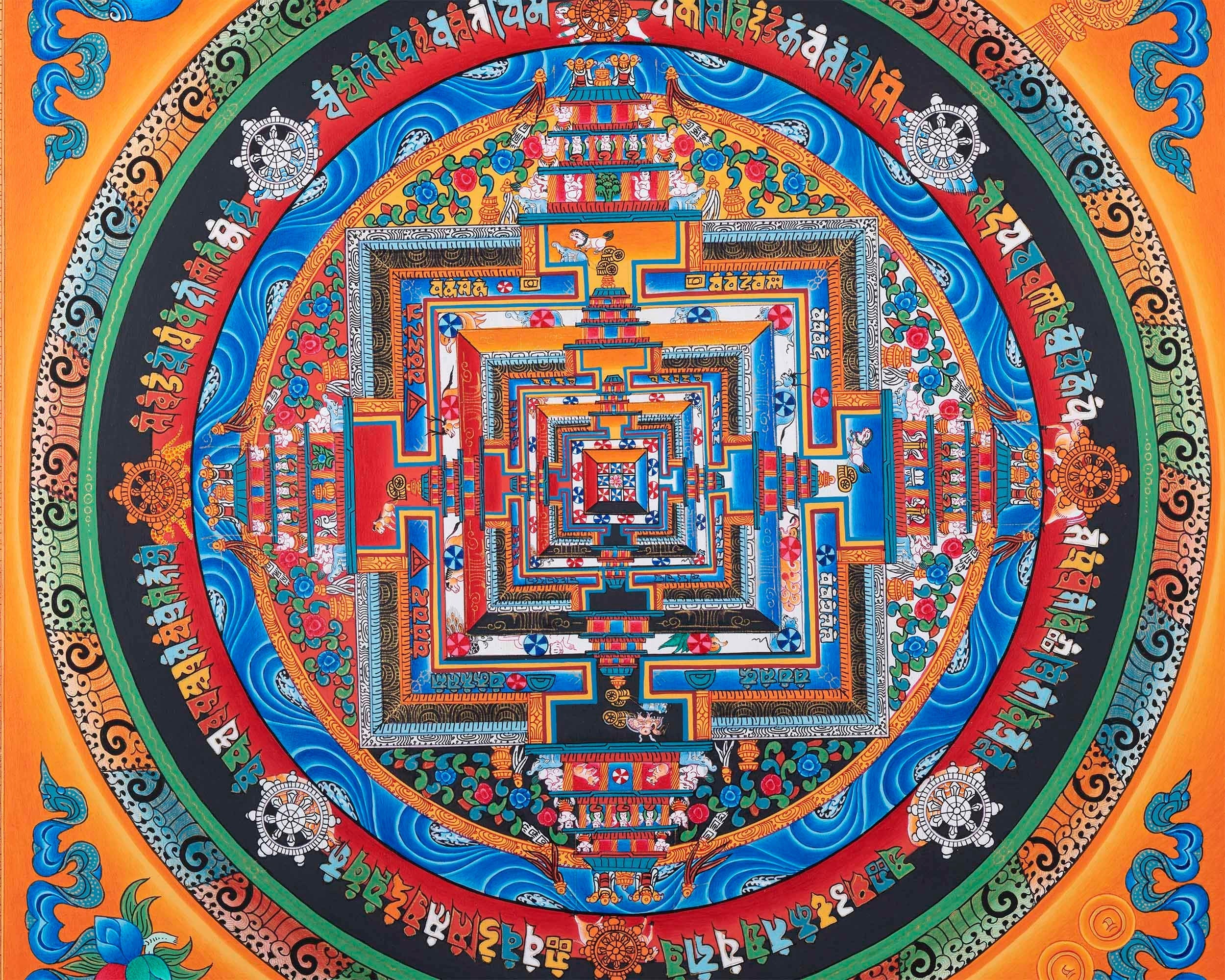 Quality Kalachakra Mandala | Wall Decor