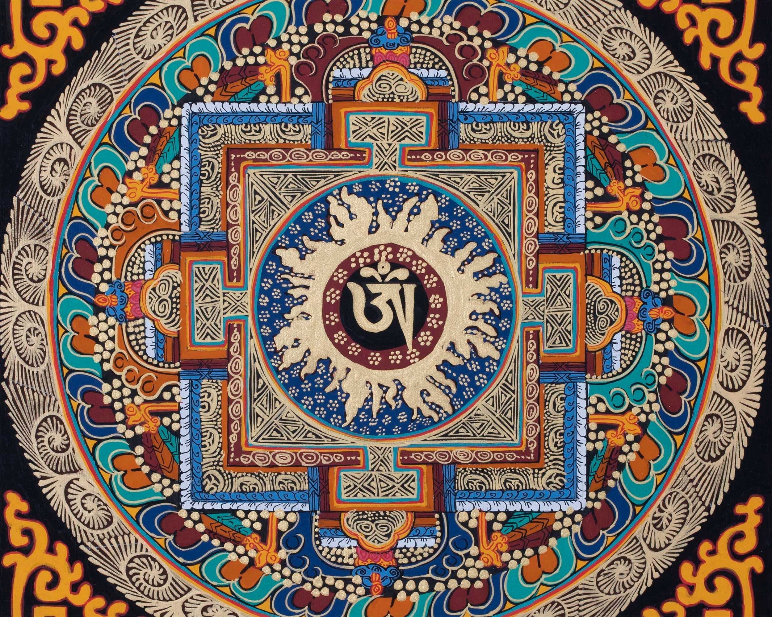Om Mandala Thangka | Wall hanging