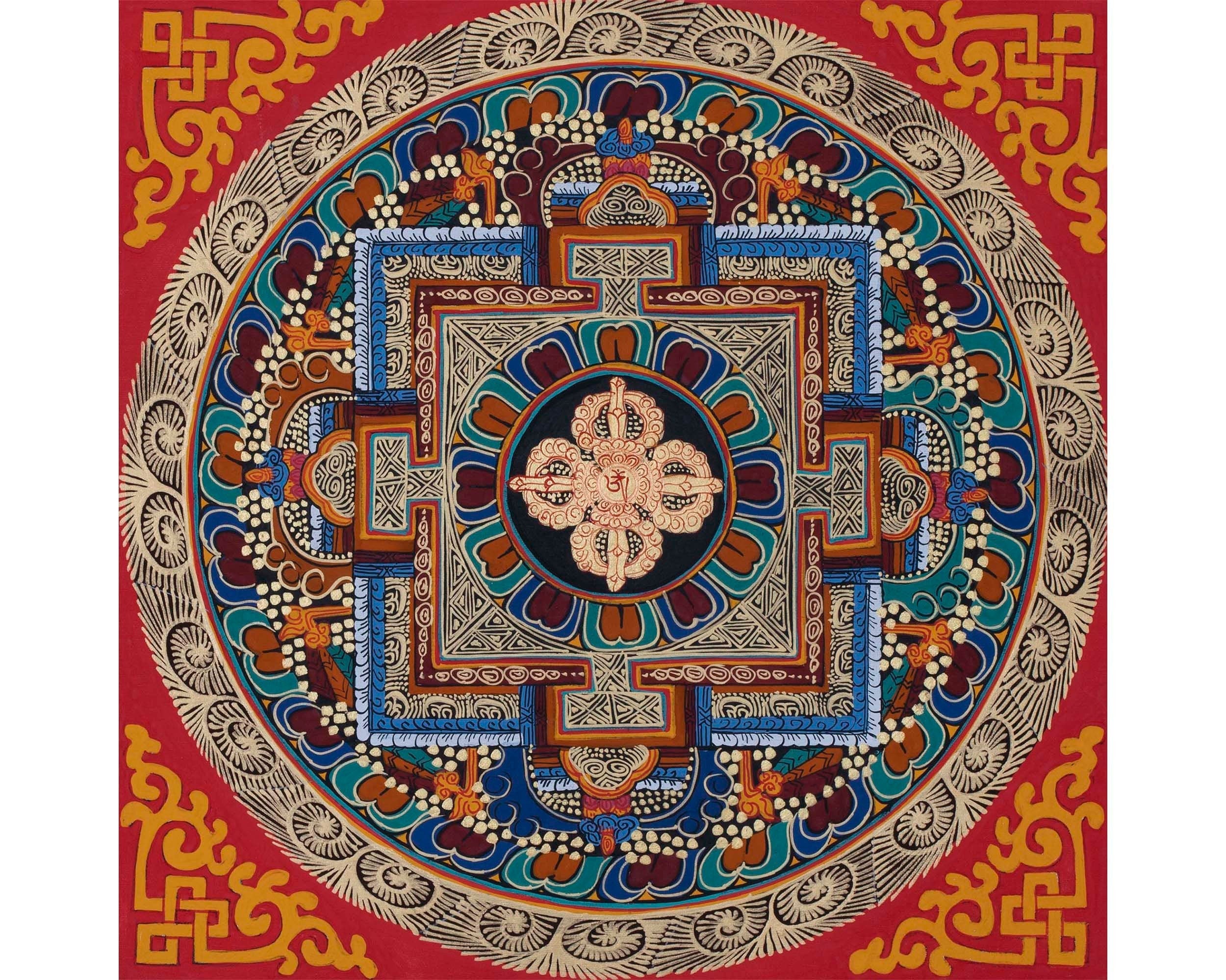 Vishava Vajra mandala| Tibetan Thangka Painting