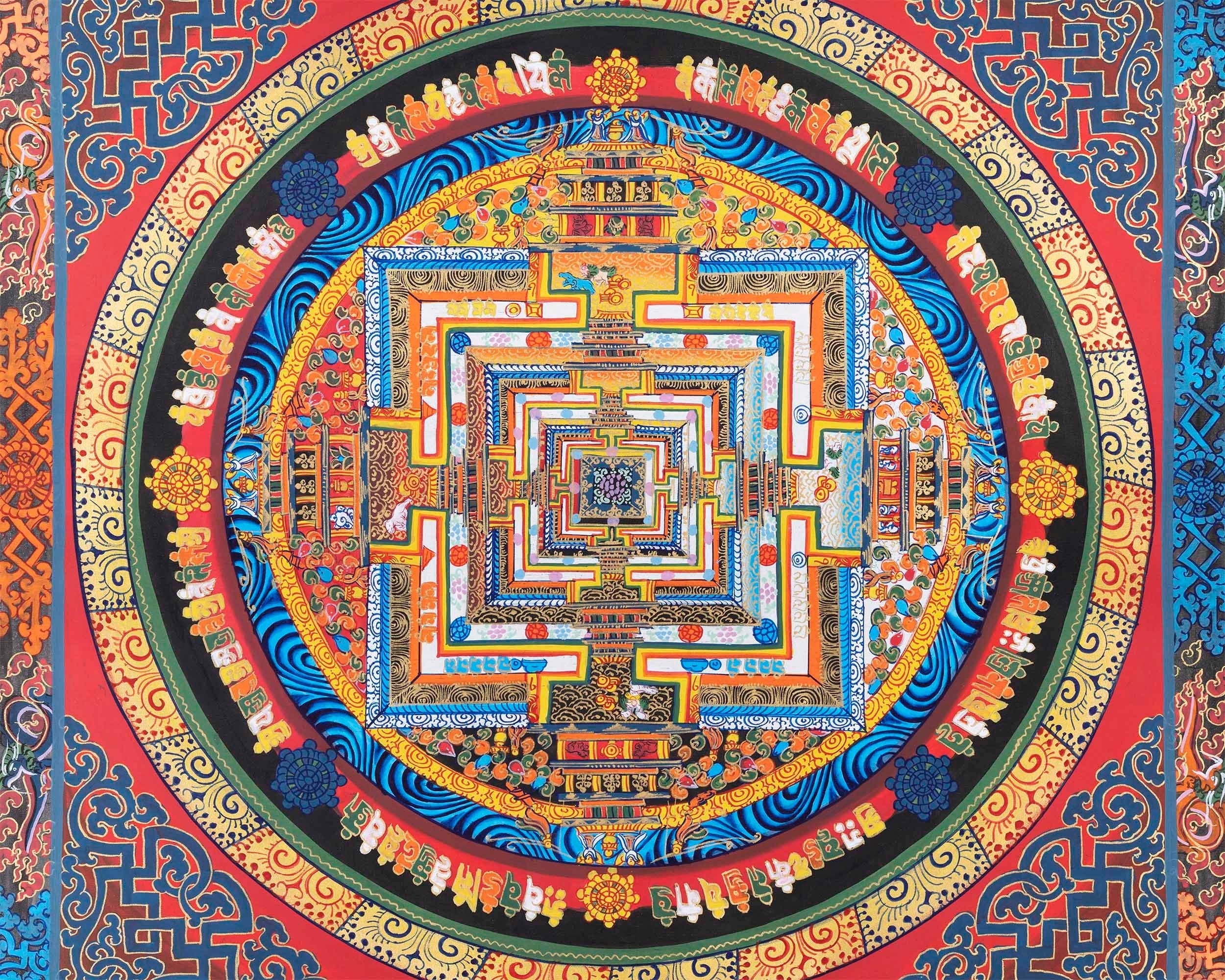 Mandala of Kalachakra | Wall hanging
