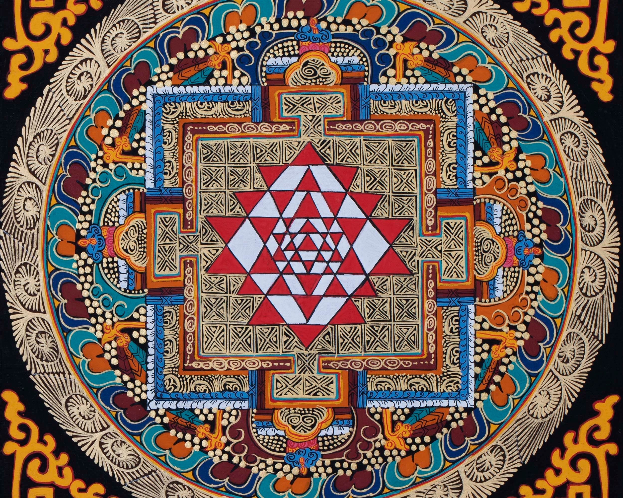 Yantra Mandala Thangka | Wall Decoration