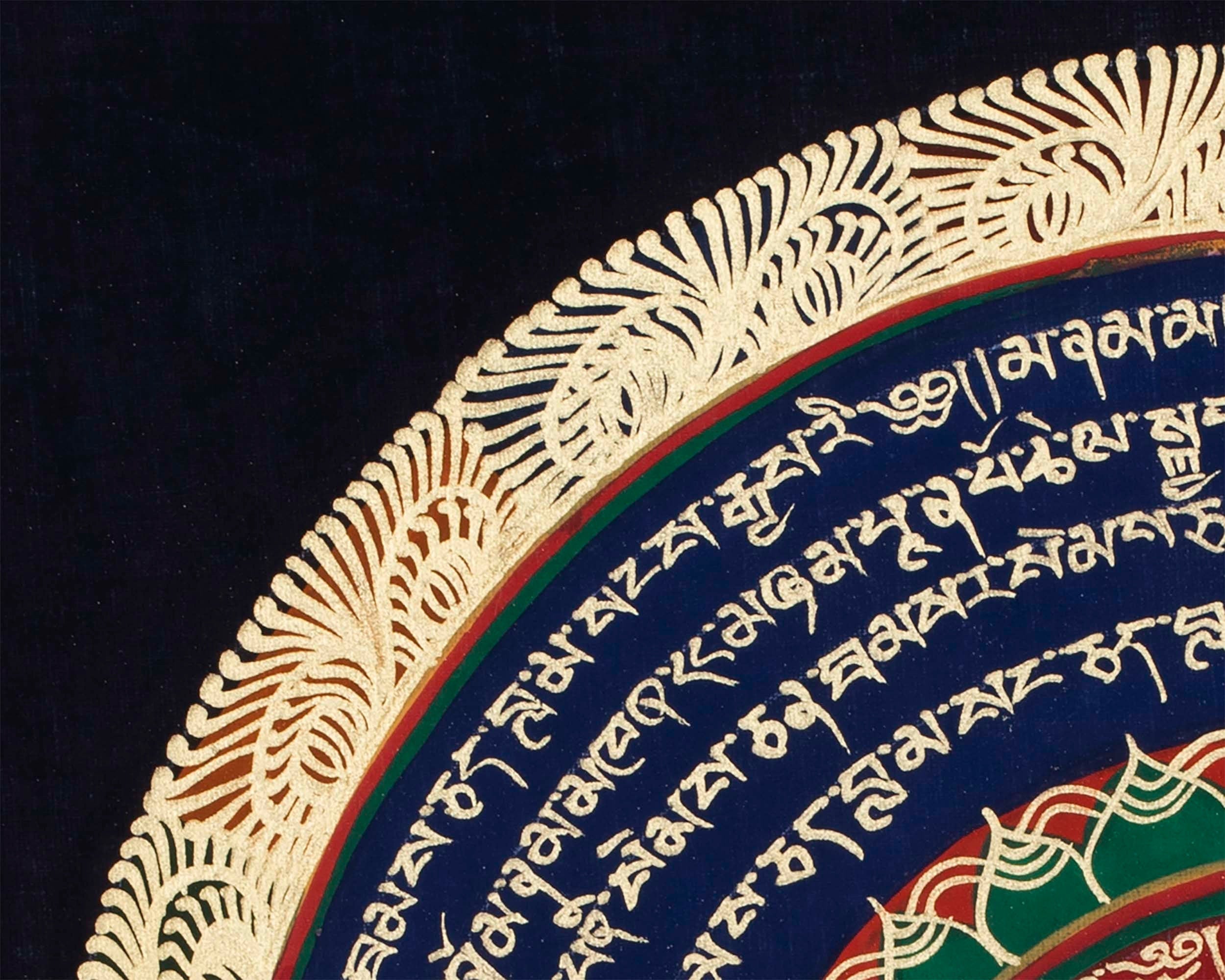 Round Mandala Thangka | Wall Decoration Painting