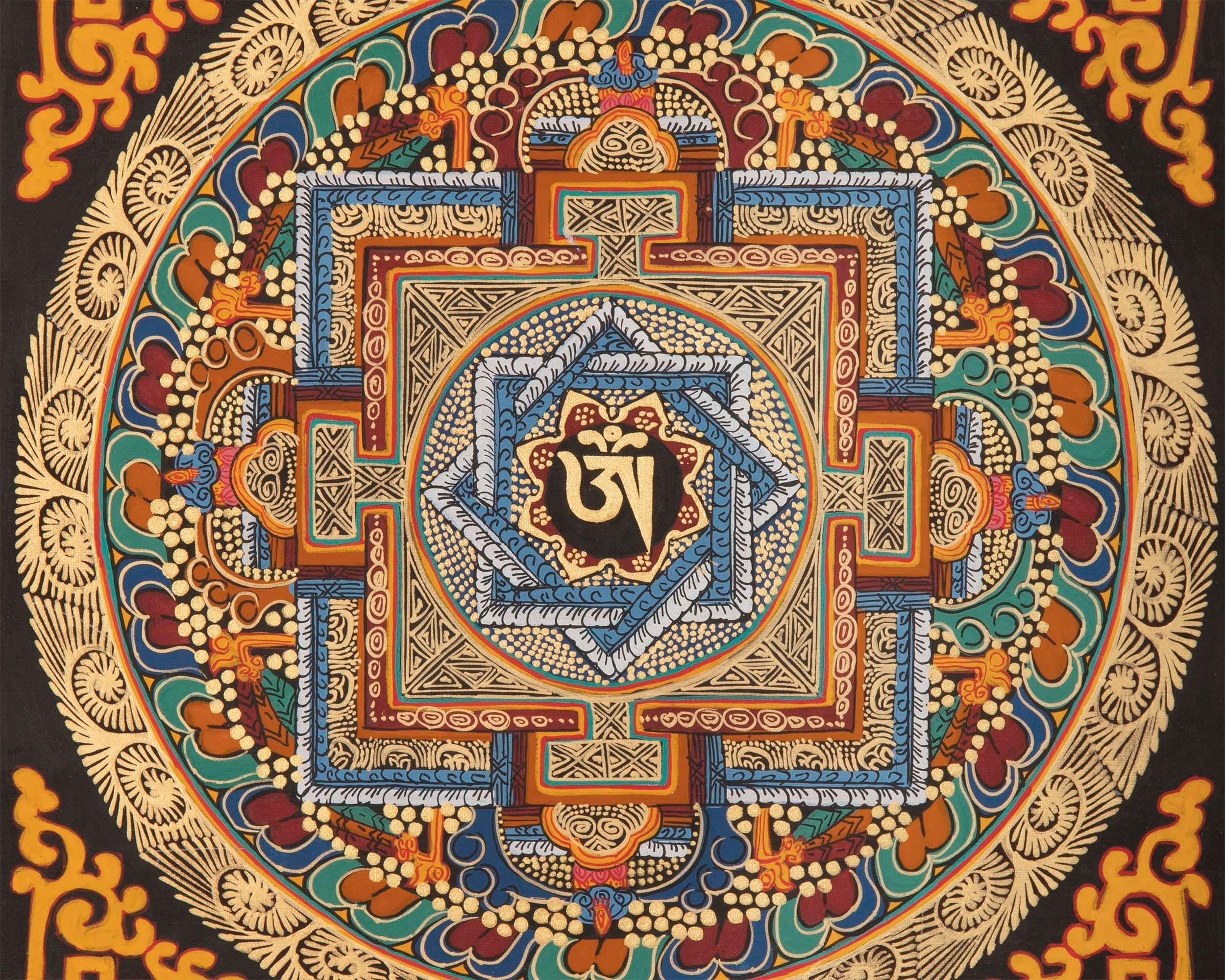 Mantra Mandala Thangka | Tibetan Painting