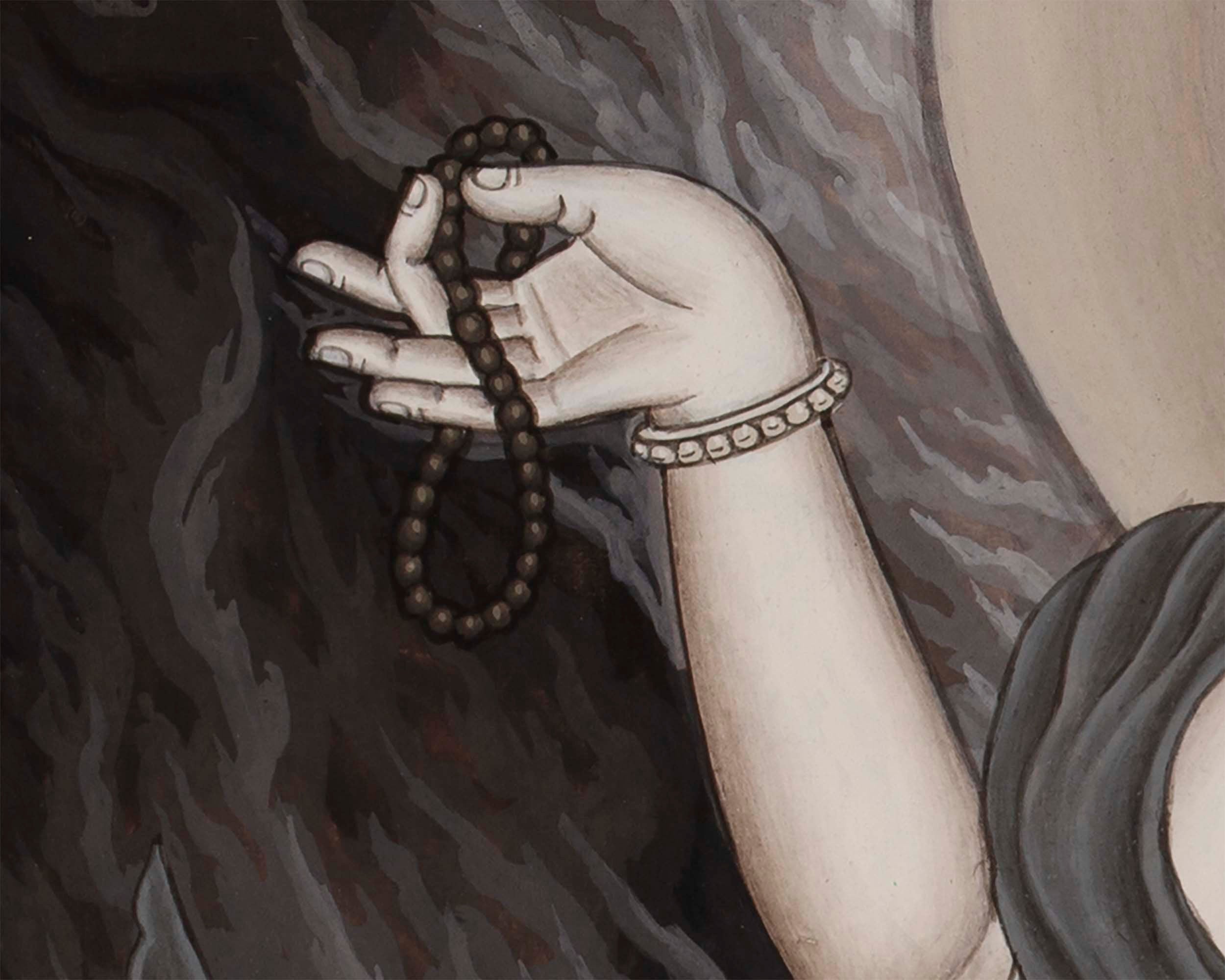 Ganesha Thangka | Hindu Deity Art | Wall Hanging Decorations