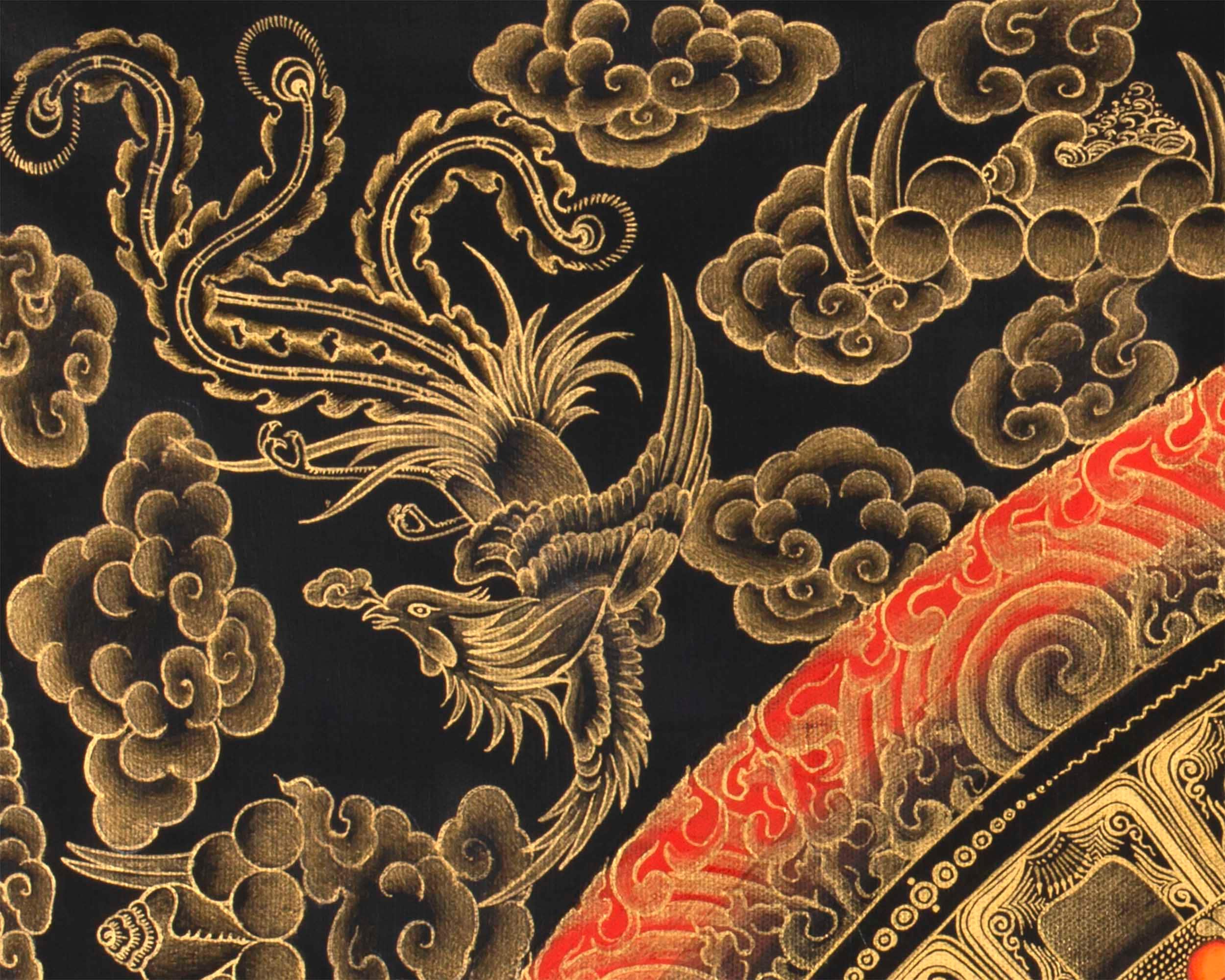 Healing Buddha Mandala Thangka | Medicine Buddha Art | Buddhist Hand Painting|