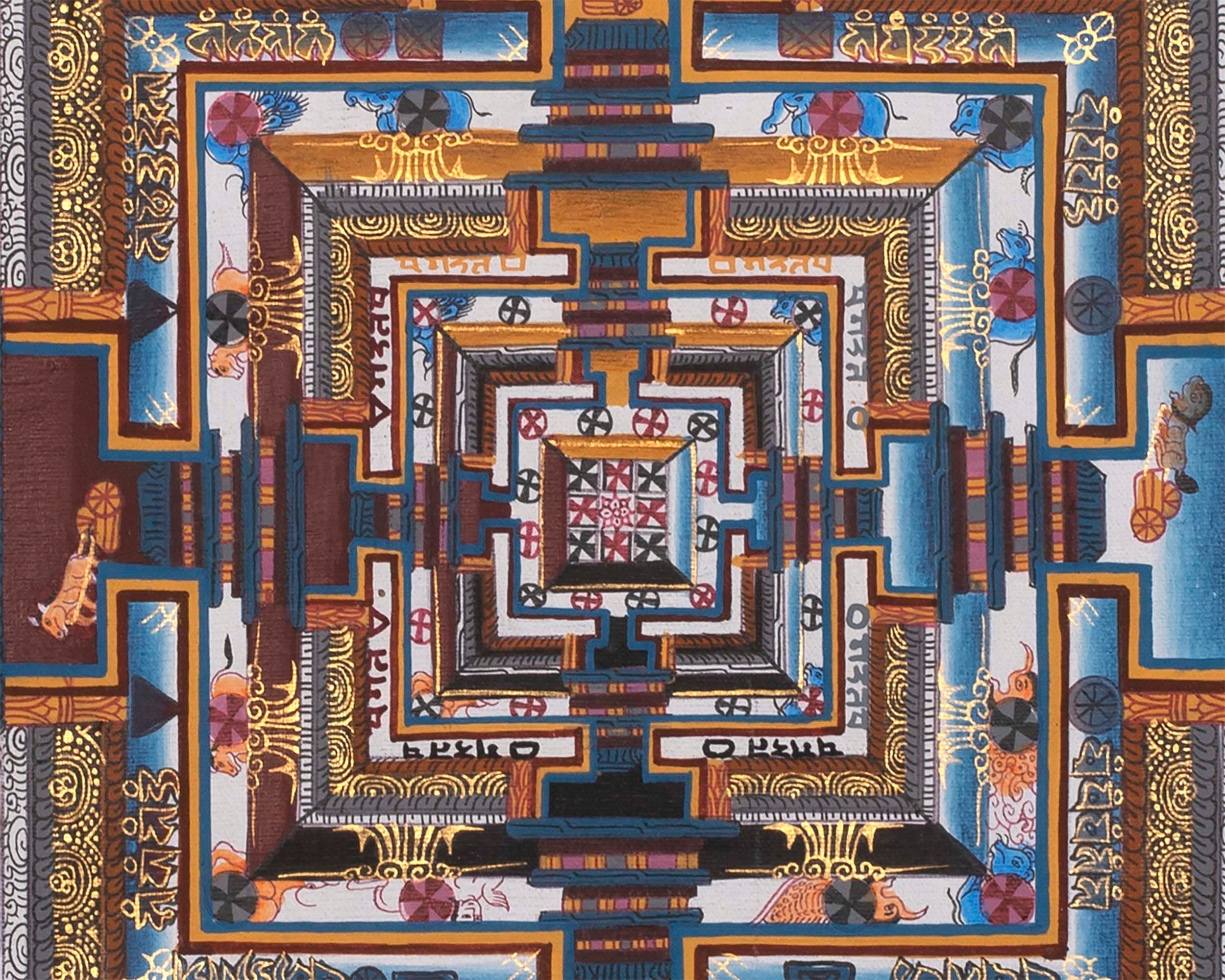 Kalachakra Mandala Thangka | Small Size Wall Decoration Painting