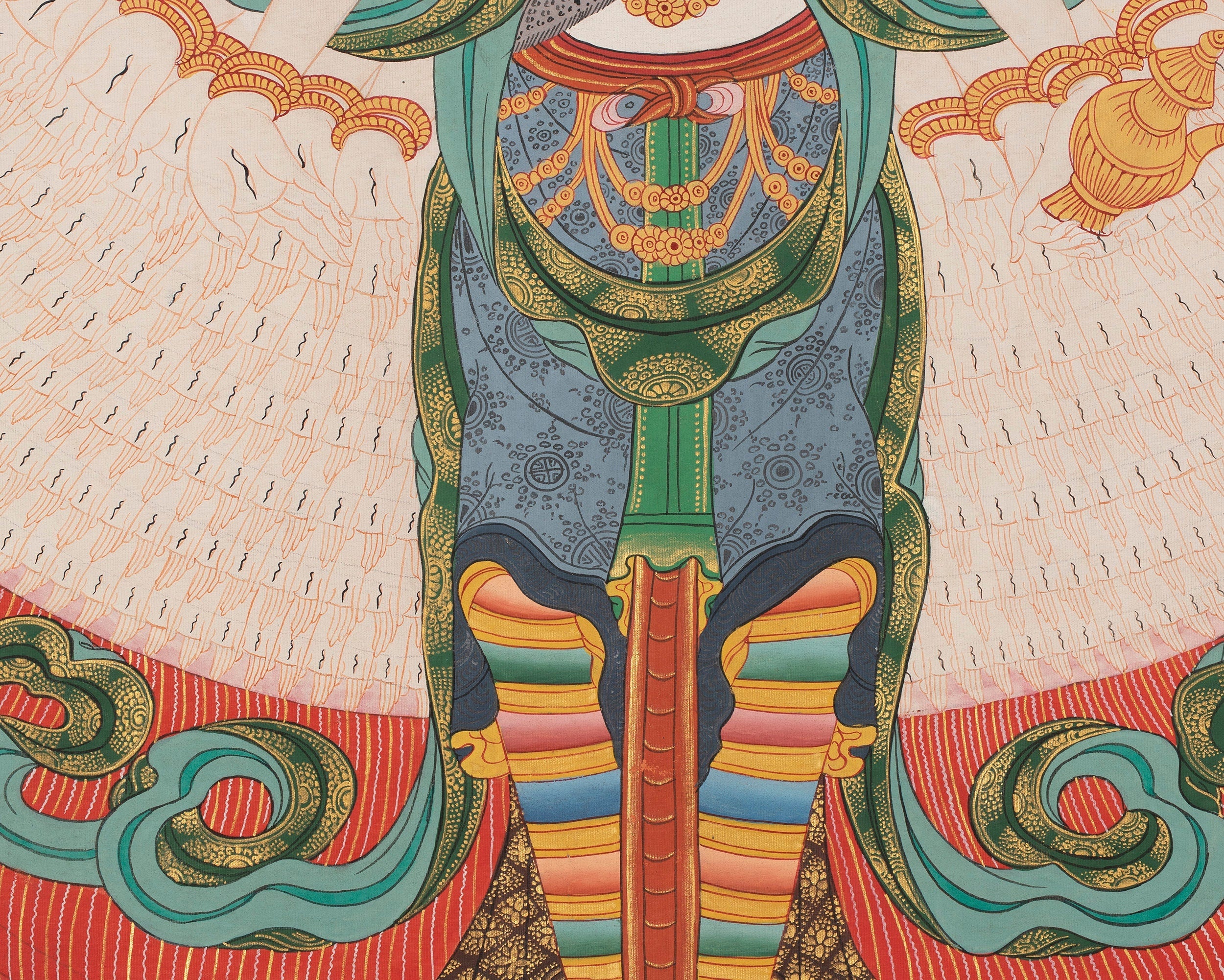 Buddhist Lokeshwor Thangka | 1000 armed Chengrezig Tibetan Buddhist