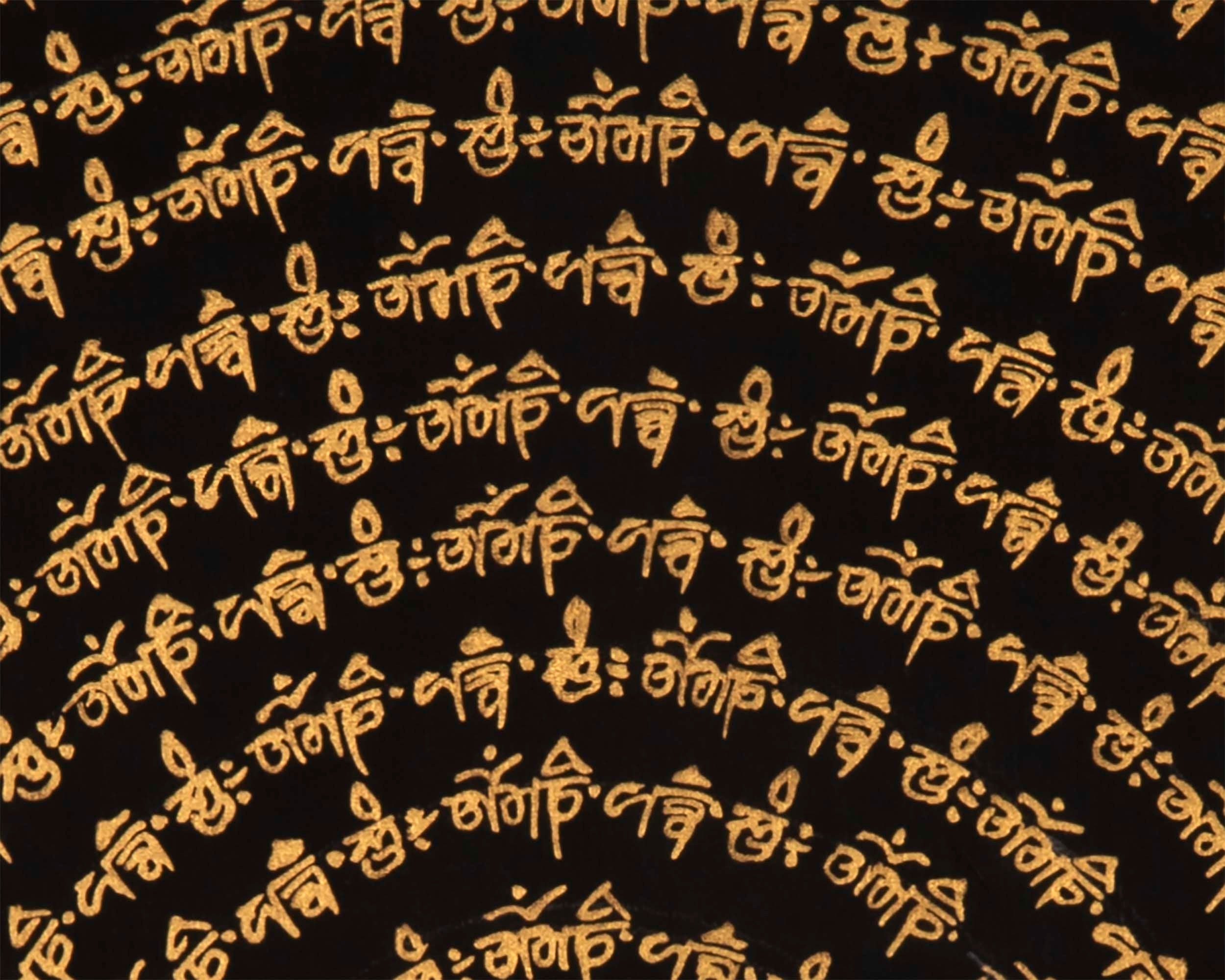 Auspicious Mantra Mandala | Handmade Sacred Thangka Painting