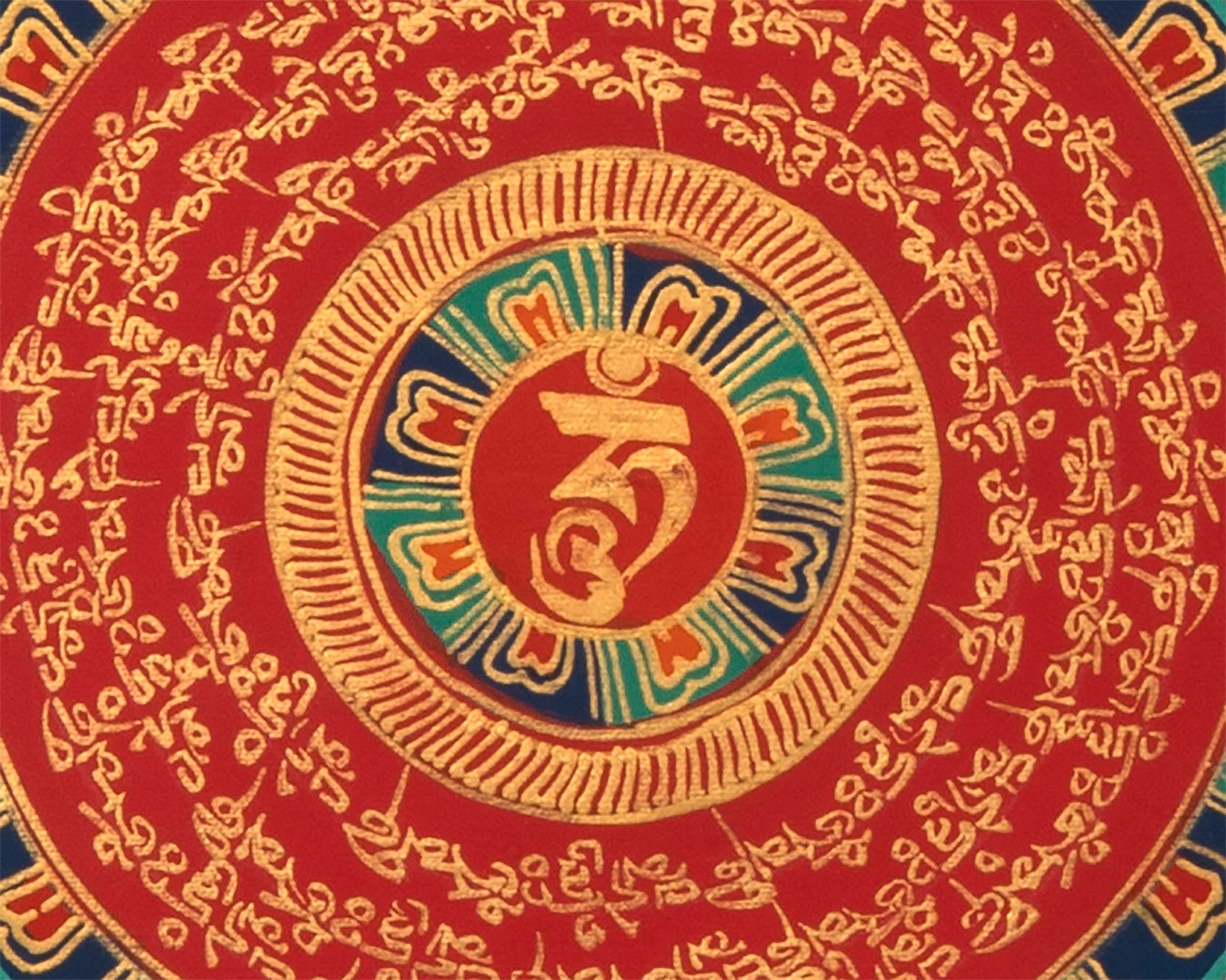 Round Mandala Thangka | Mindfulness Meditation
