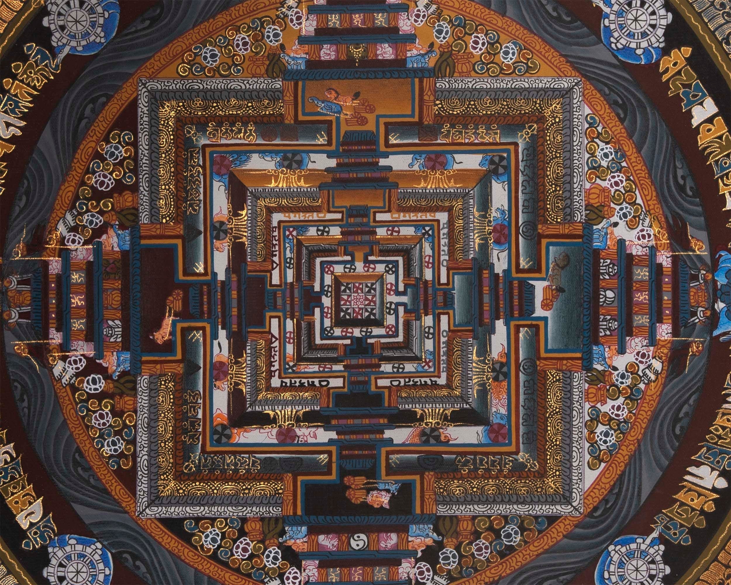 Buddhist Kalachakra Mandala | Spiritual Art