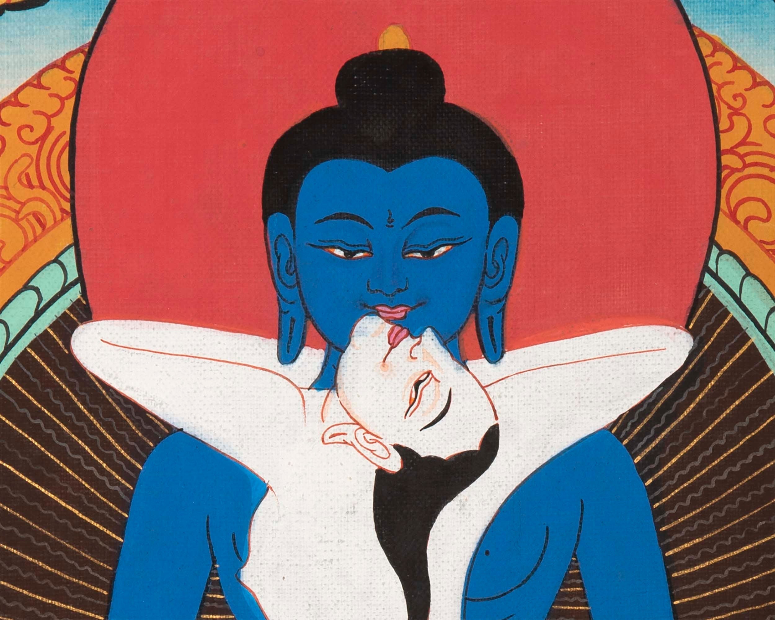 Bodhisattva Samantabhadra Buddha | Yab Yum Samantabhadra Buddha | Religious Wall Decor