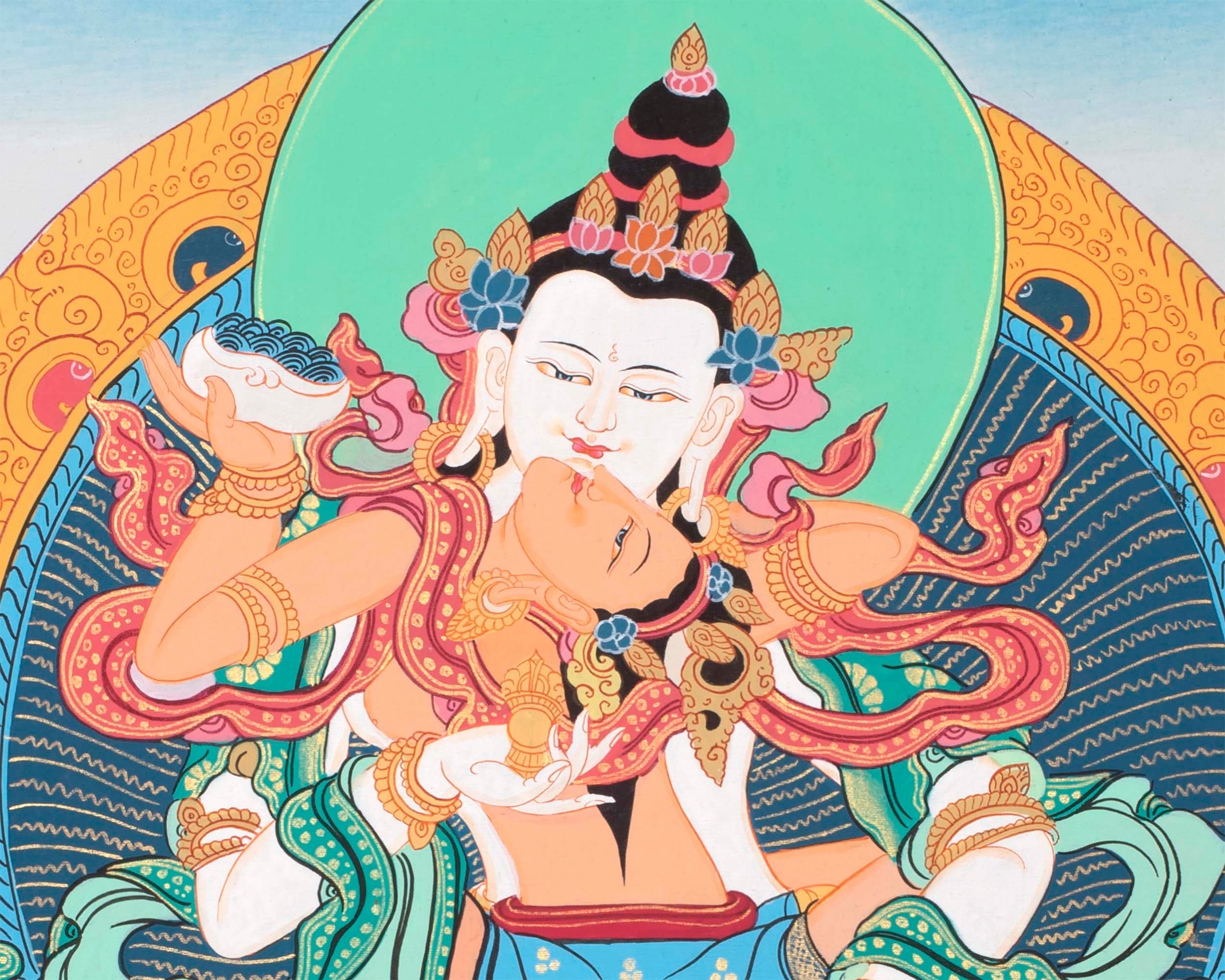 Dorje Sempa Thangka | Tibetan Vajrasattva Art