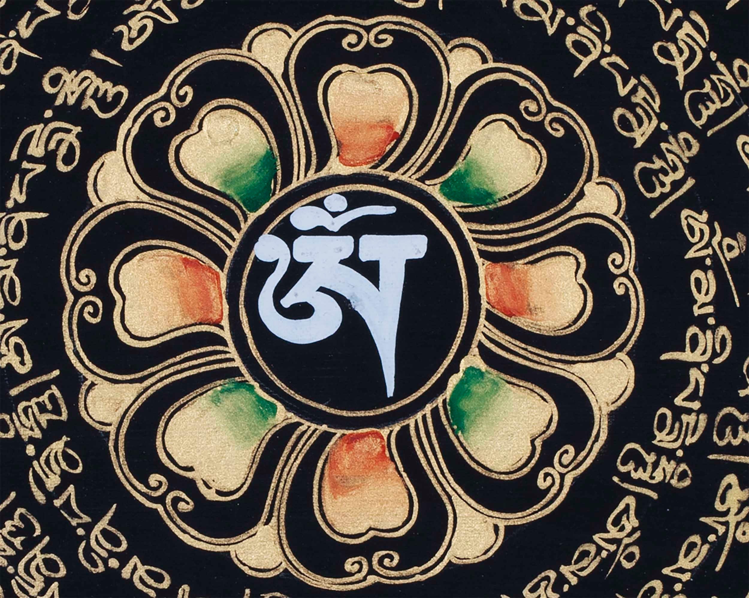 Om Mantra Mandala thangka | Altar Decor