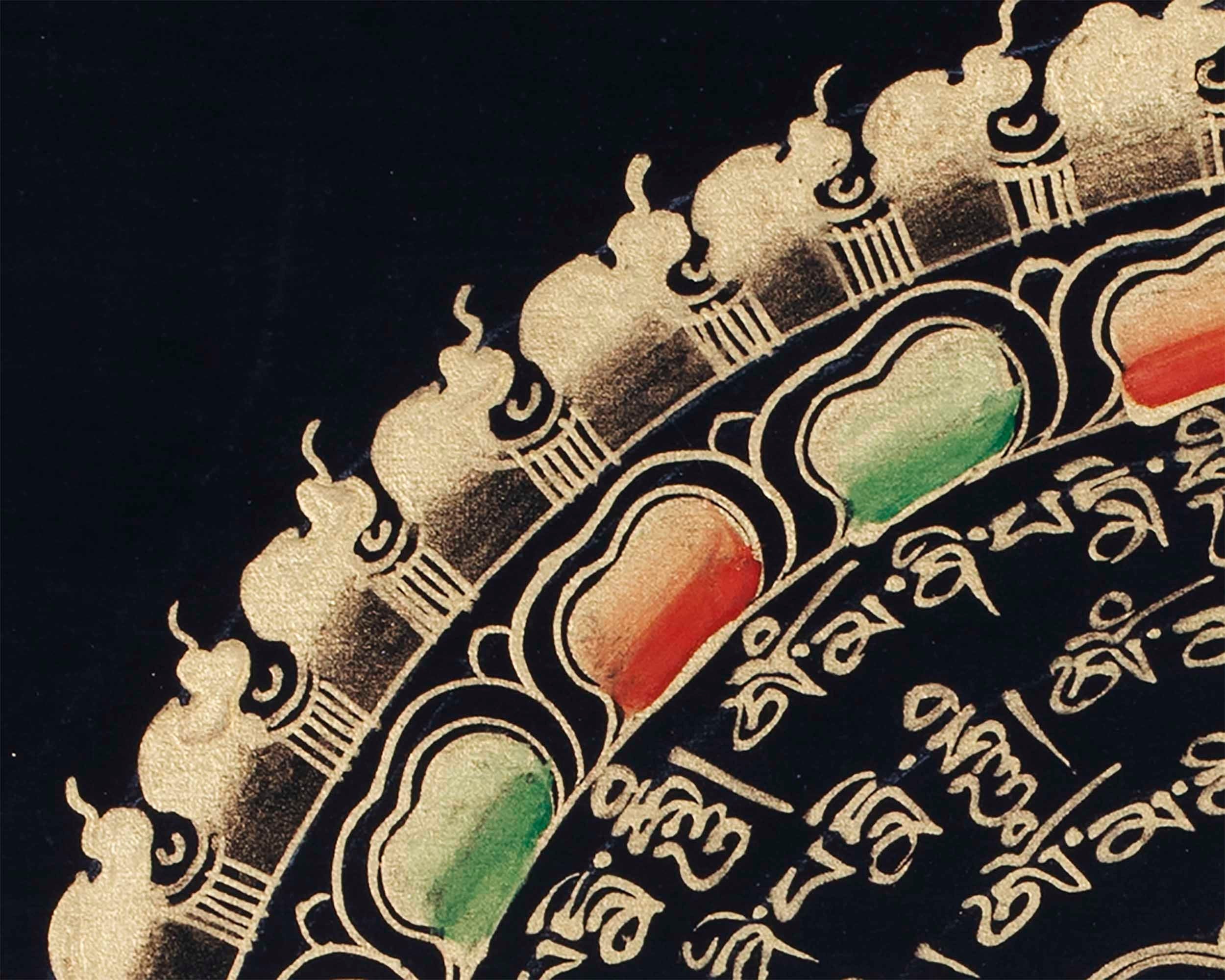 Om Mantra Mandala thangka | Altar Decor