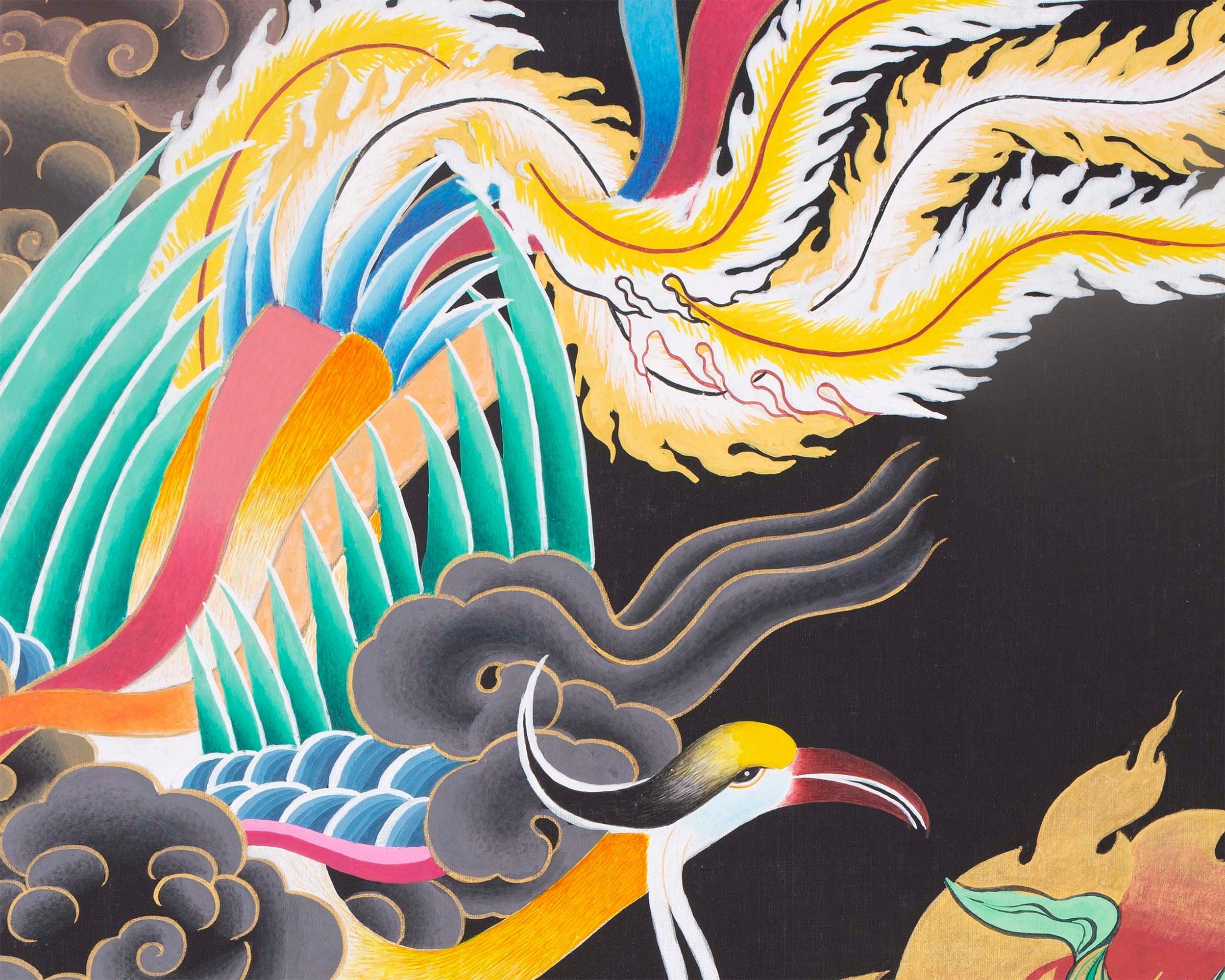 Palden Lhamo Original Hand-Painted Buddhist Thangka | Wall Decoration Painting