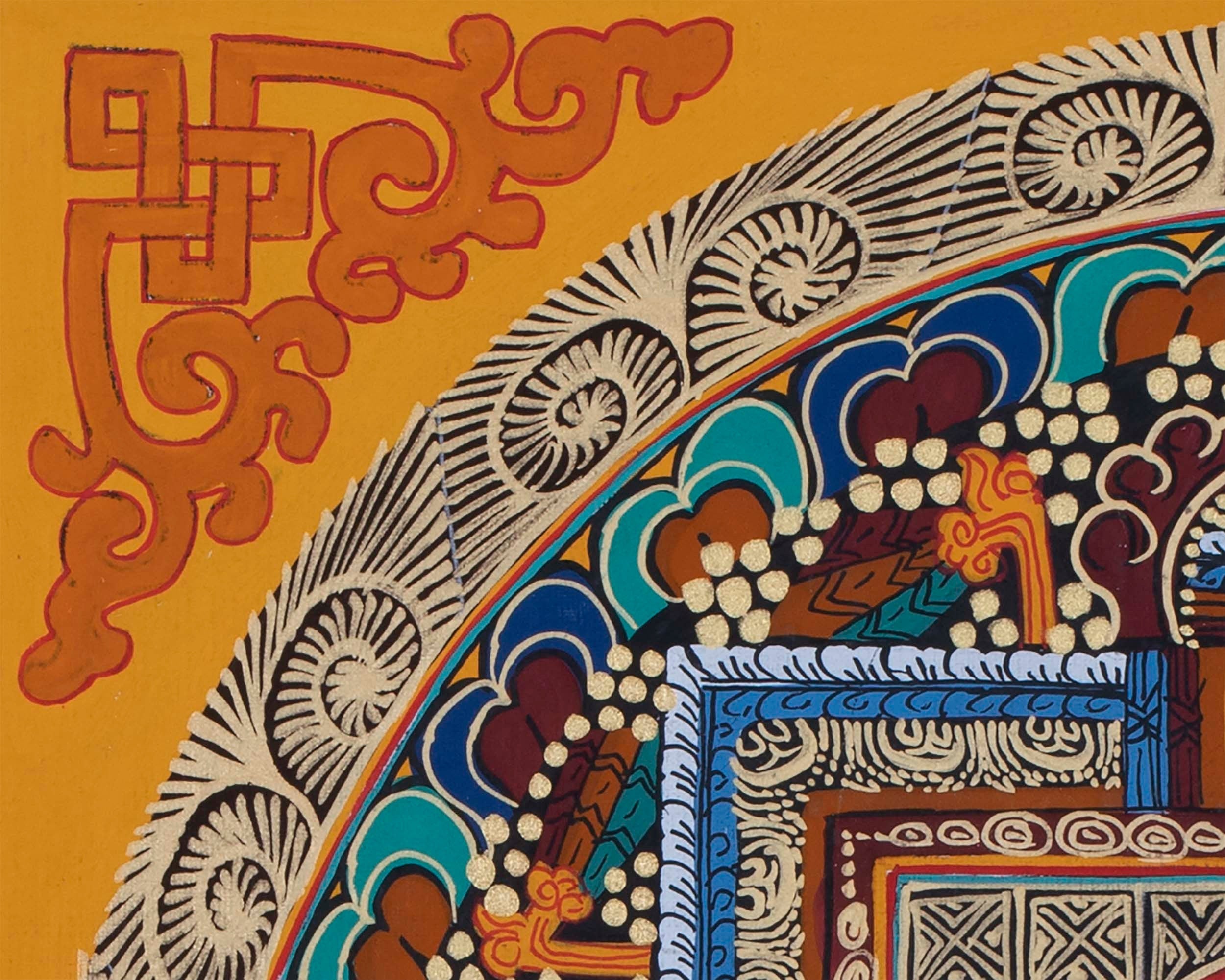 Fish Mandala Thangka | Wall Decoration Painting