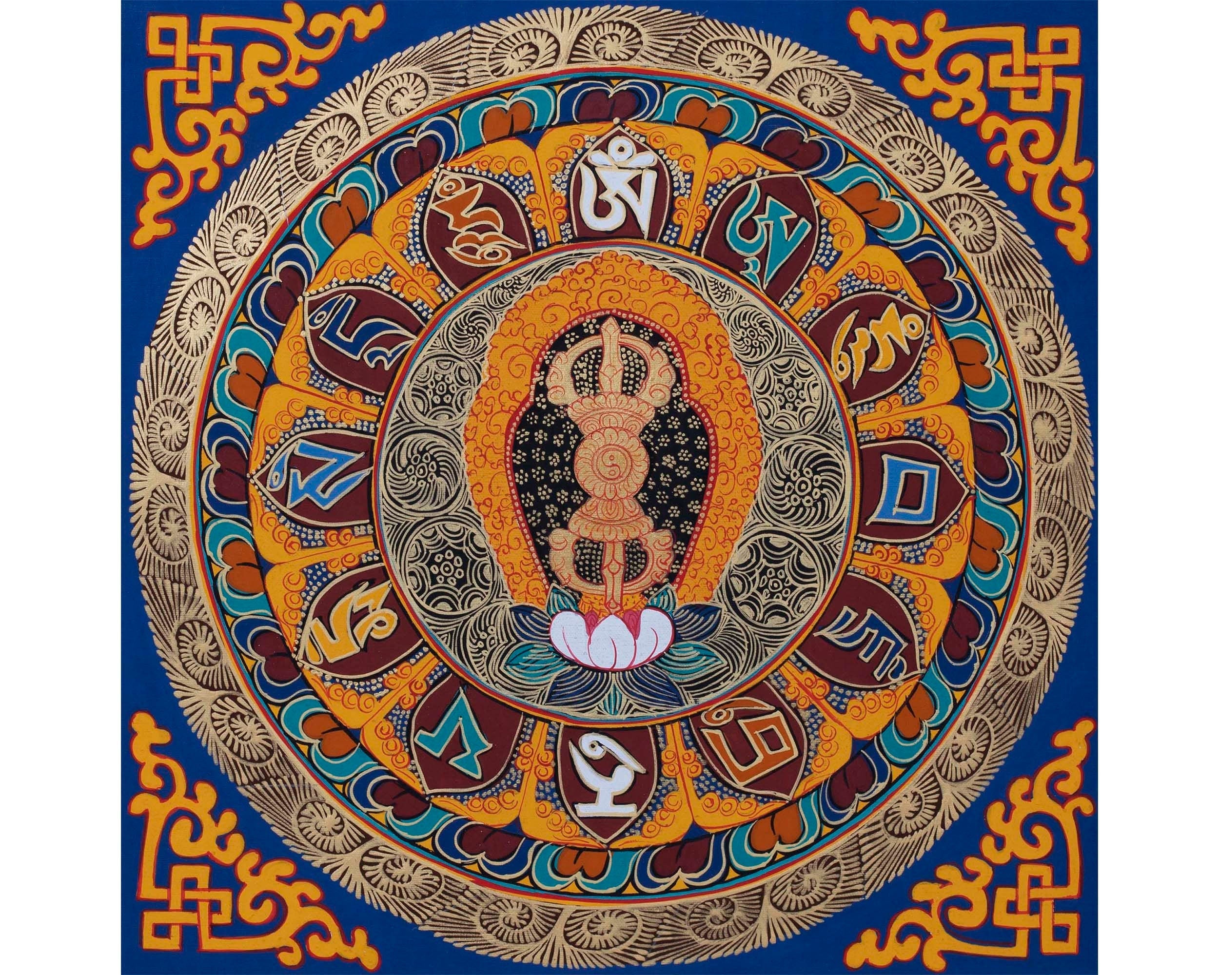 Vajra Mandala Thangka | Sacred Wall Decor