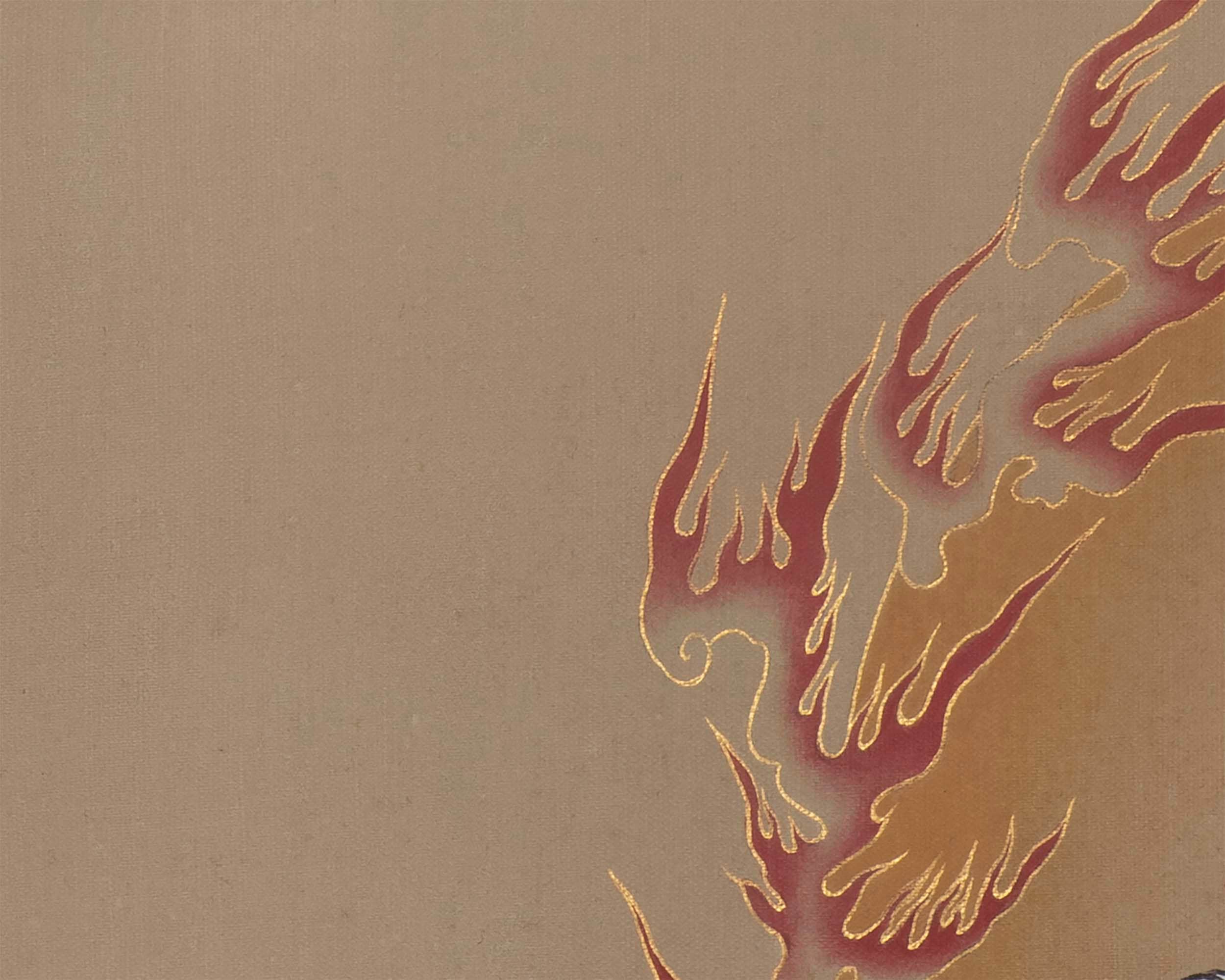 Death Japanese Deity Original Handpainted Thangka | Thangka Art