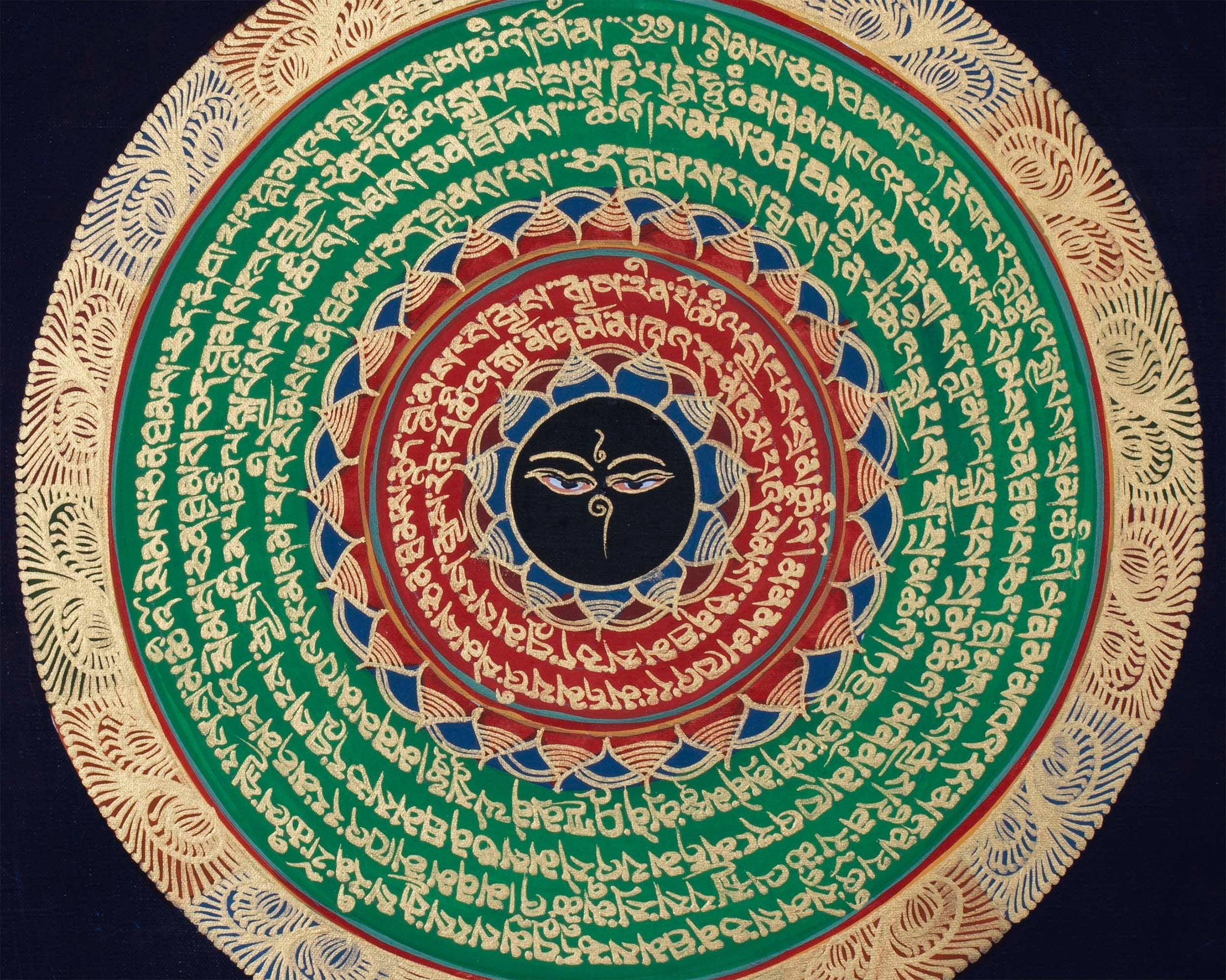 Eye Mandala Thangka | Mantra Mandala