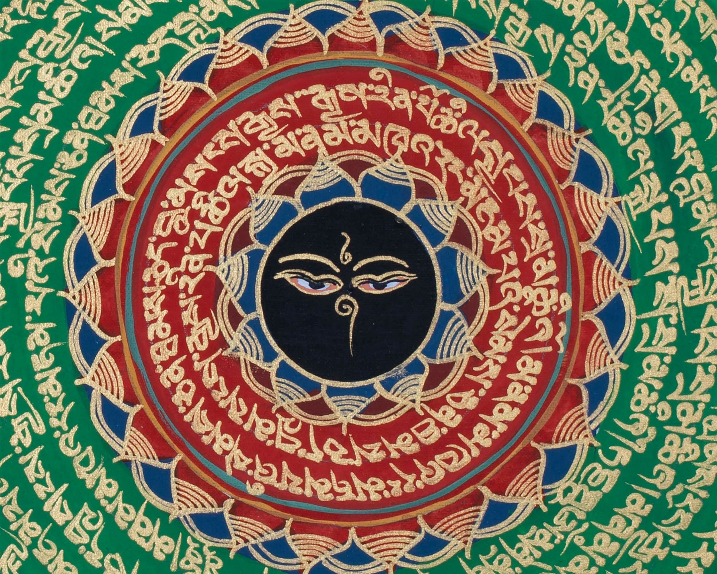 Eye Mandala Thangka | Mantra Mandala