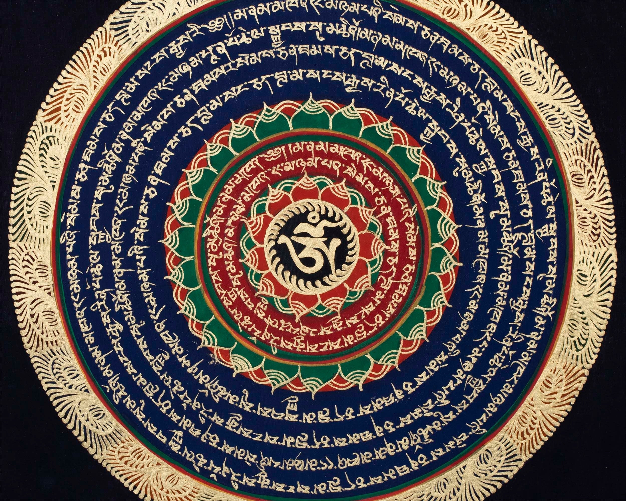 Round Mandala Thangka | Wall Decoration Painting