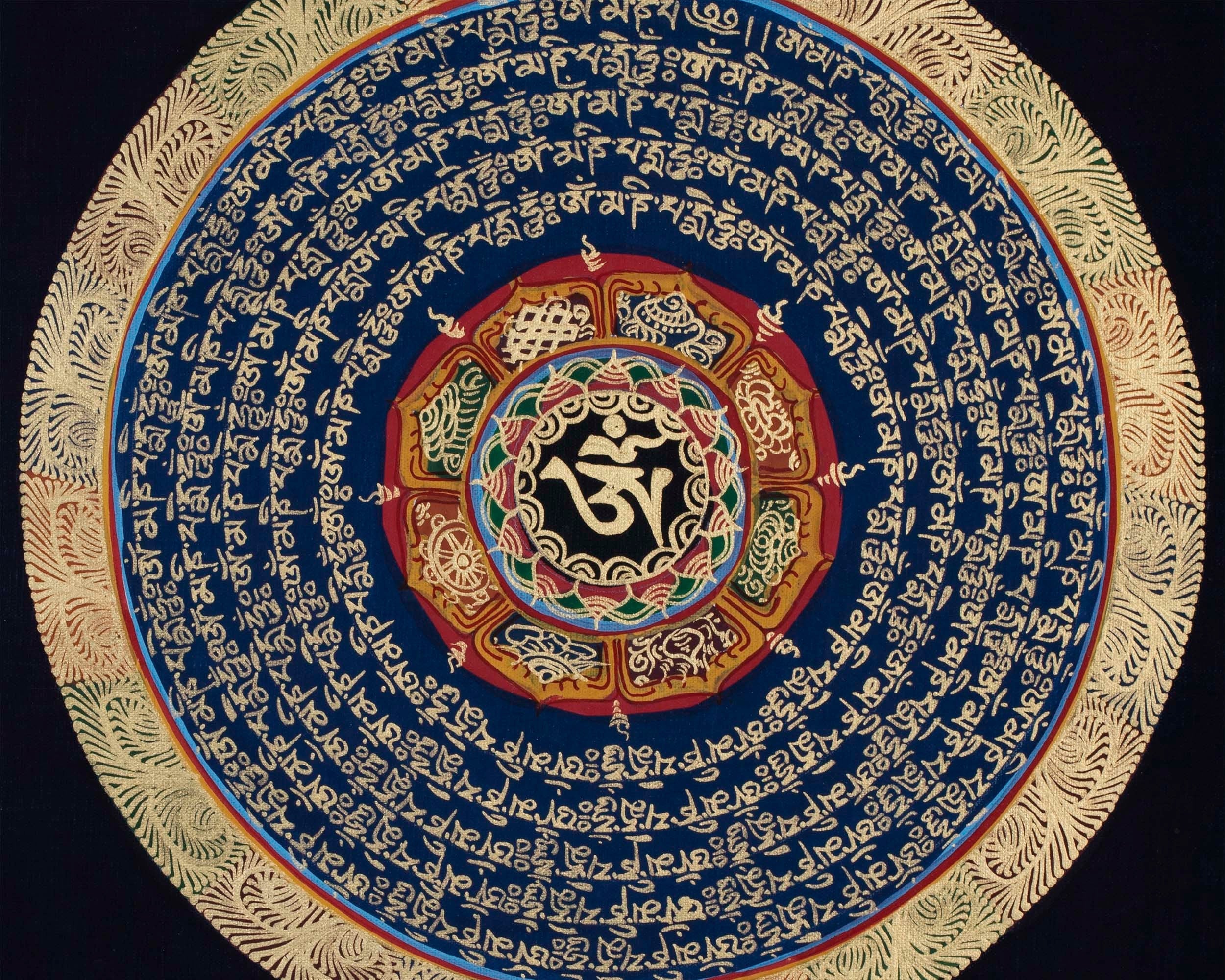 8 Auspicious Symbols Mandala | Buddhist Wall Hanging