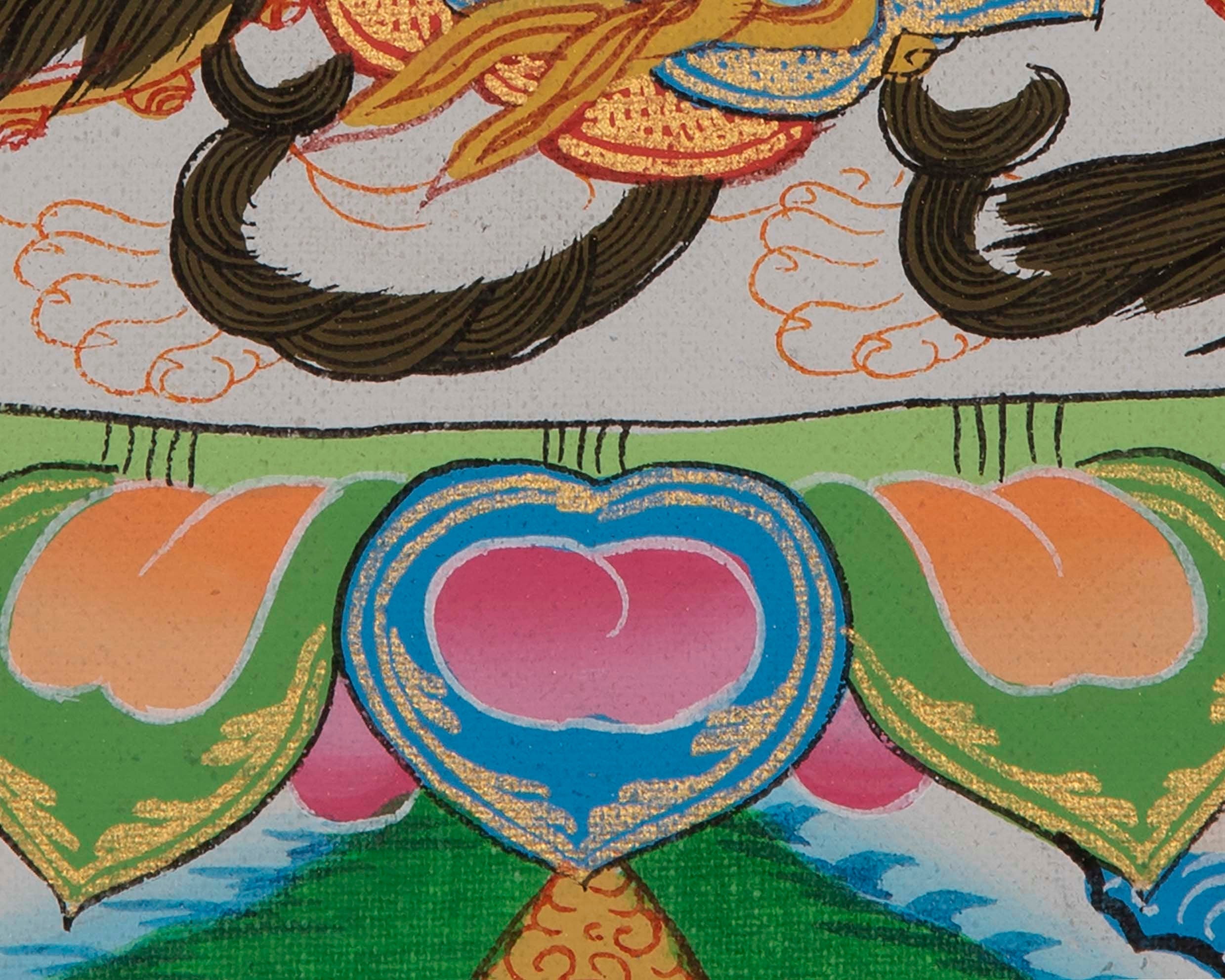 Namtoshe Jambhala Thangka | Best Quality Zambhala Tibetan Painting