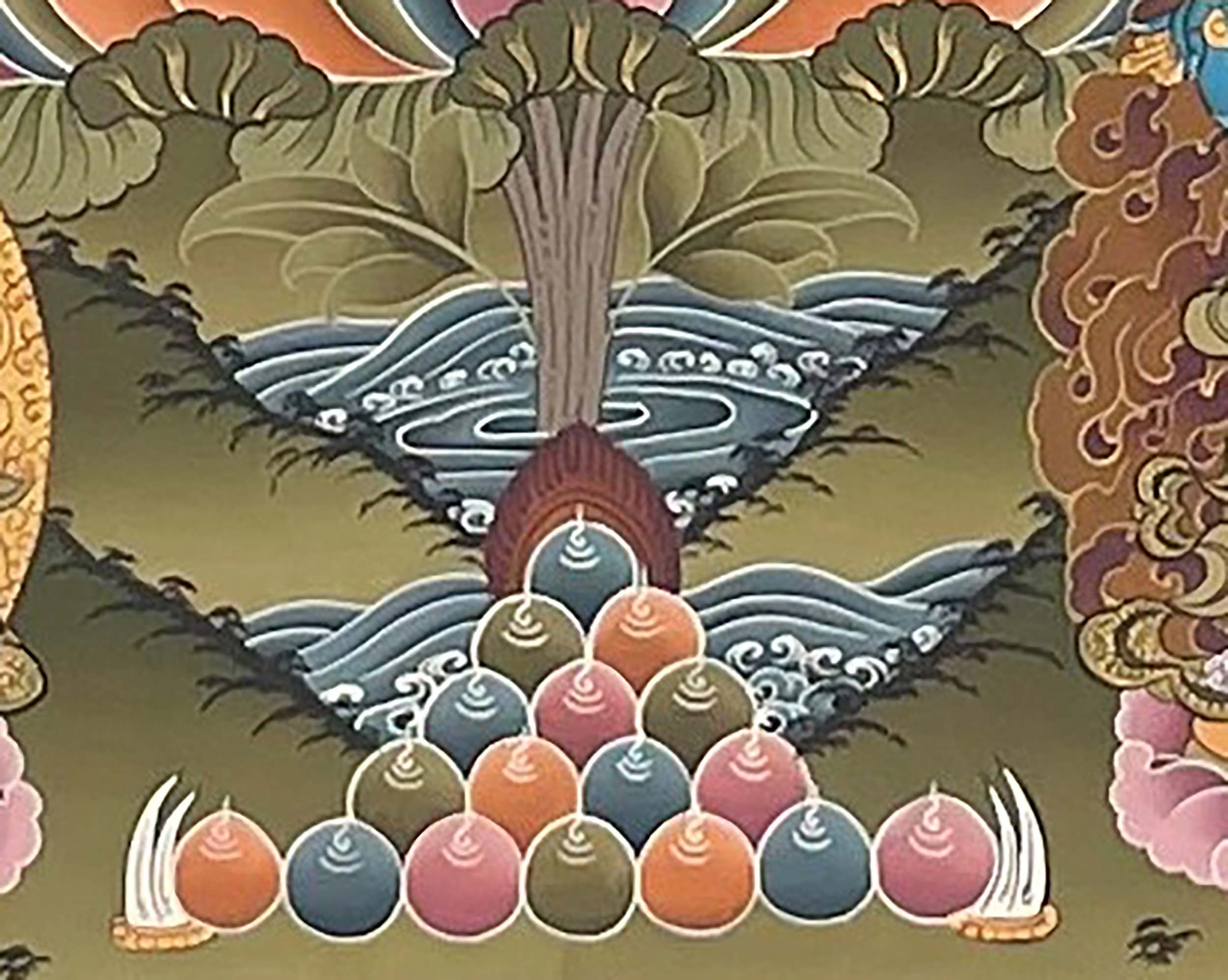 4 Armed Chengrezig | Avalokiteshvara Tibetan Thangka | Wall Decors