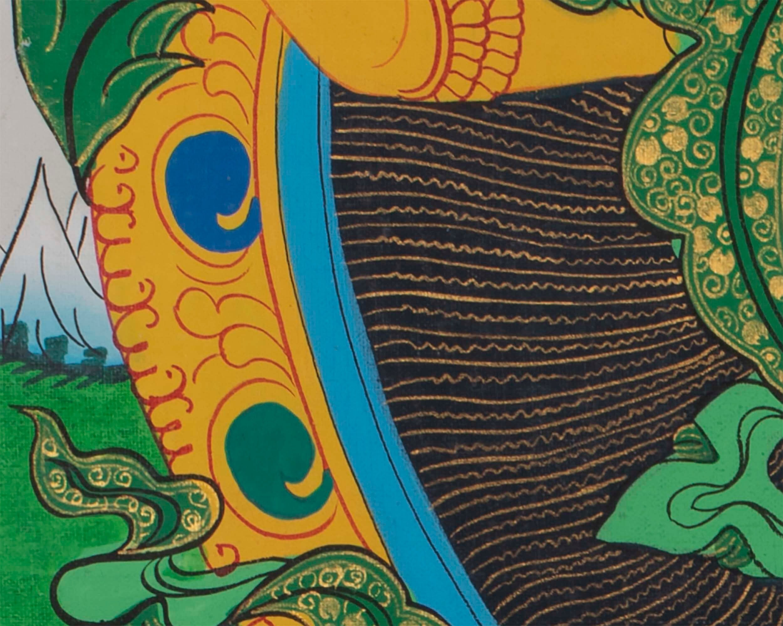 Manjushree Bodhisattva Thangka | God of Divine Wisdom