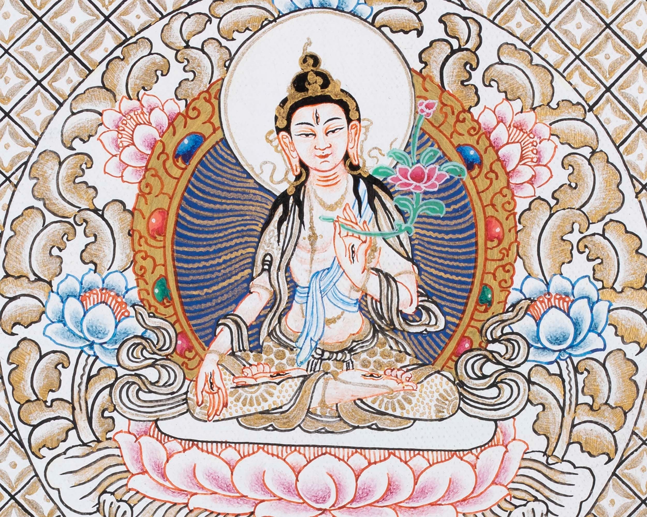 White Tara | High Quality Thangka