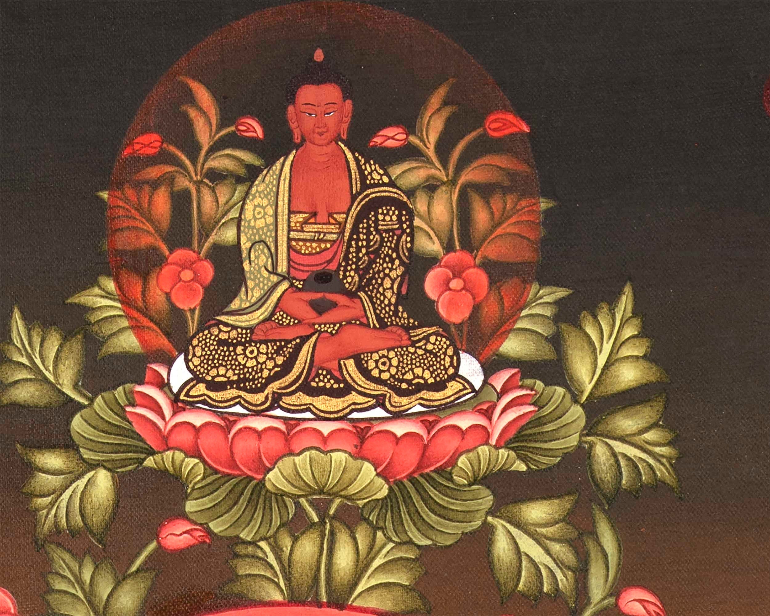 Green Tara Mother Goddess Thangka Painting | Spiritual Meditation Canvas Art