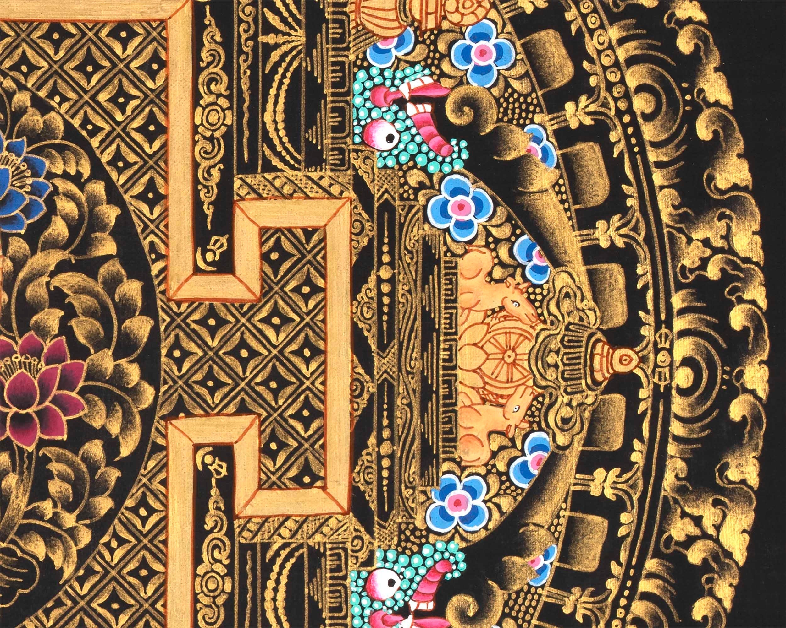 1,000 armed Avalokiteshvara Mandala |  God of Compassion Tibetan Buddhist Thangka