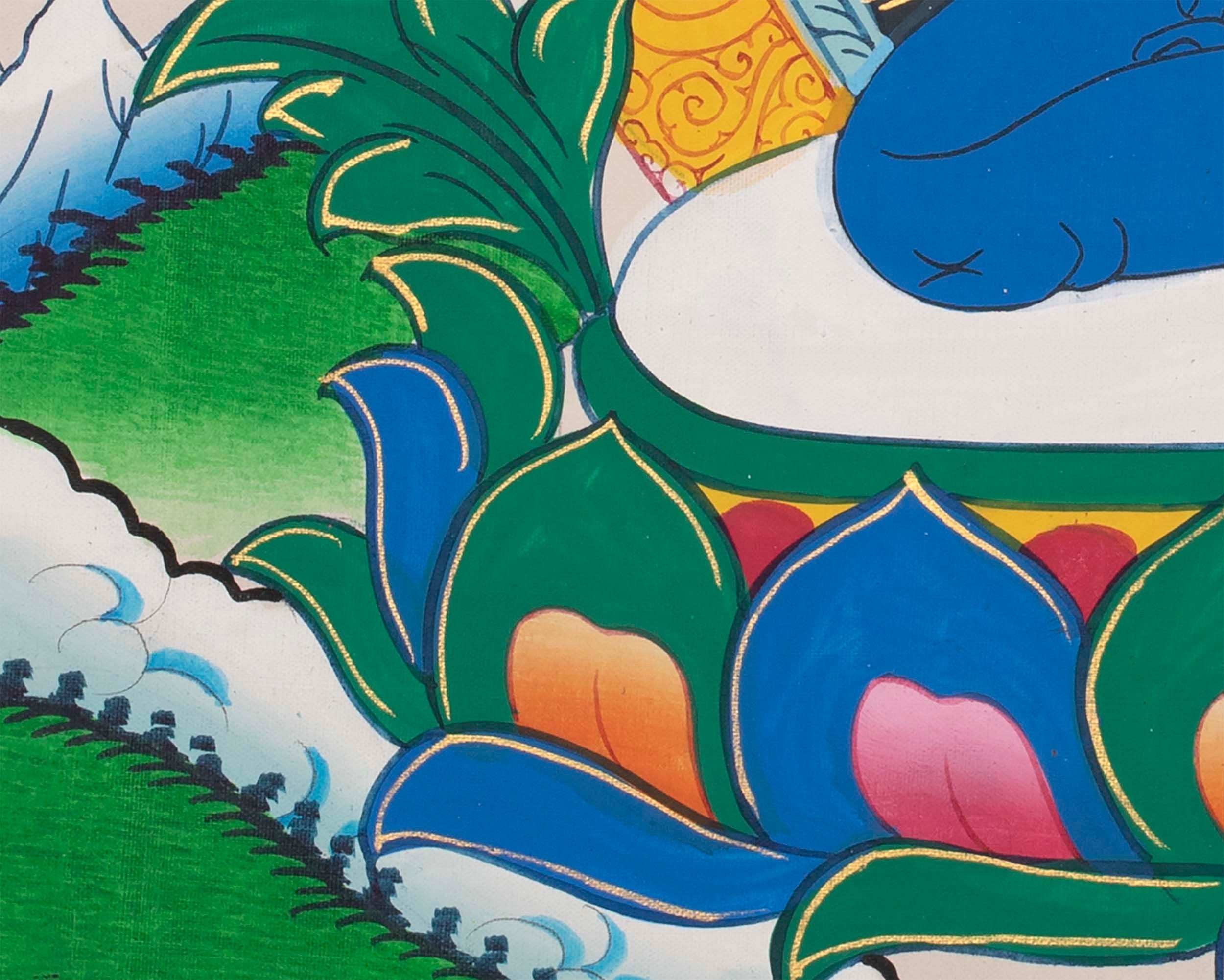 Samantabhadra Buddha | Wall Hanging Yoga Meditation Canvas Art