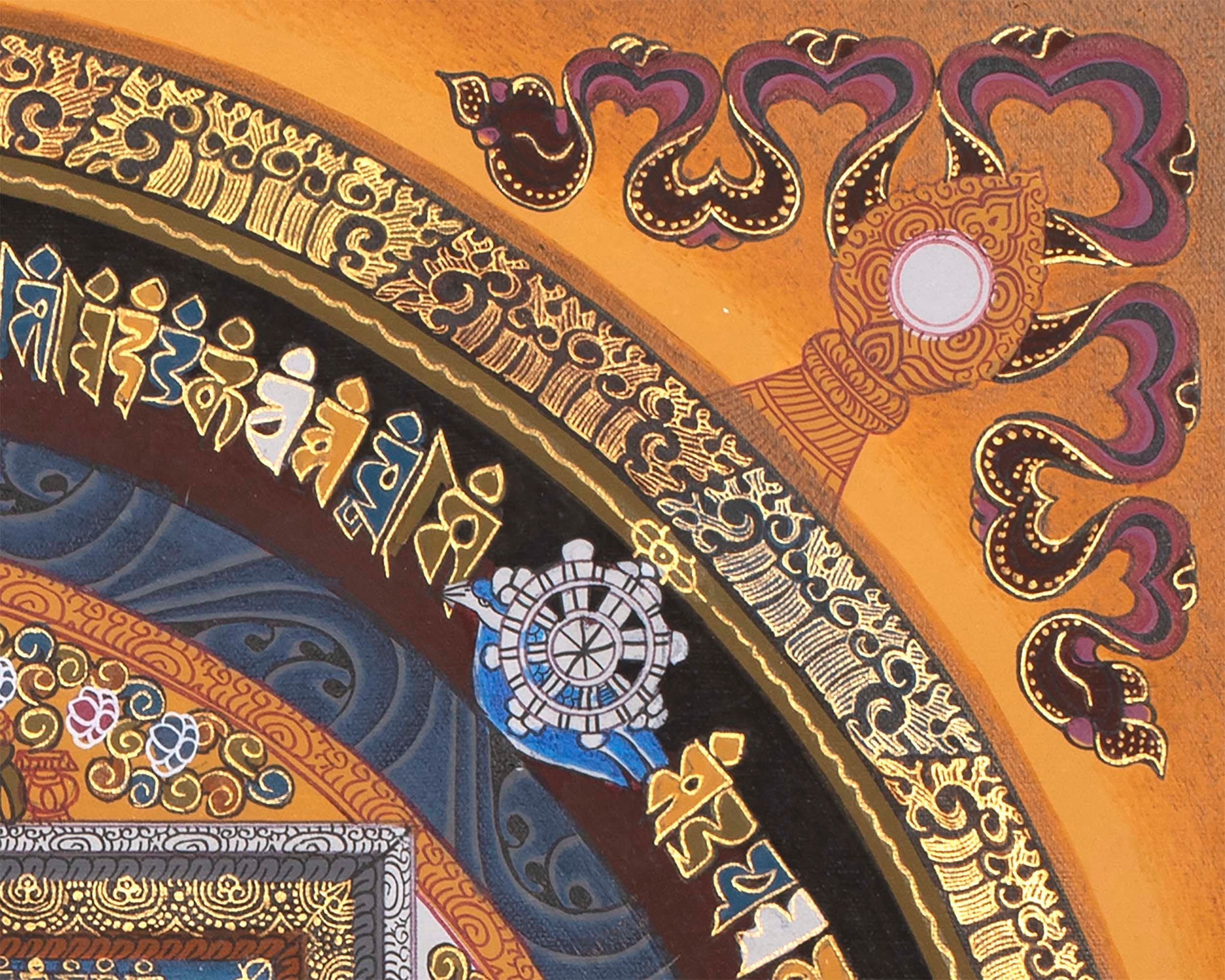 Kalachakra Mandala Thangka | Small Size Wall Decoration Painting