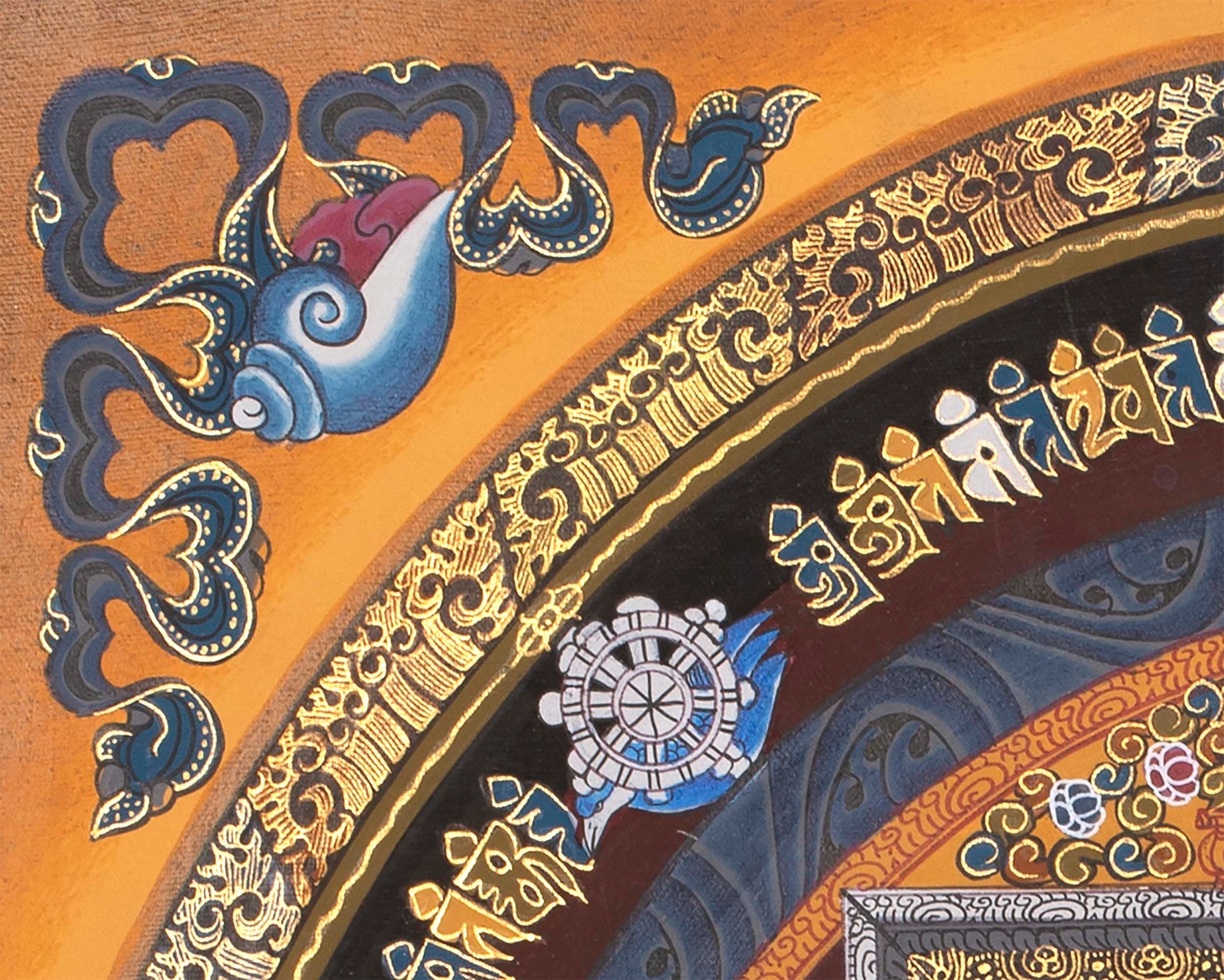 Kalachakra Mandala Thangka | Small Size Wall Decoration Painting