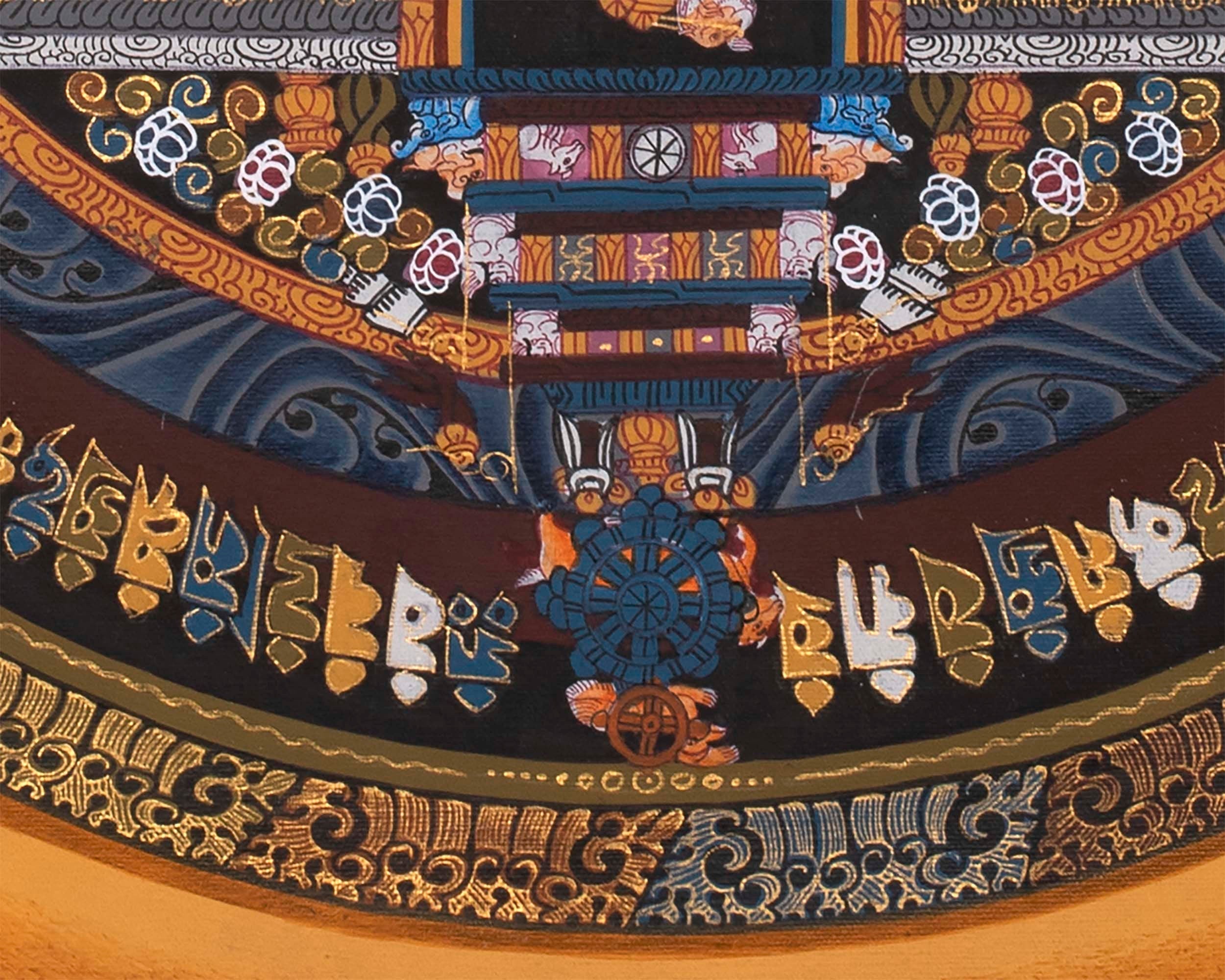 Kalachakra Mandala Thangka | Small Size Wall Decoration Painting