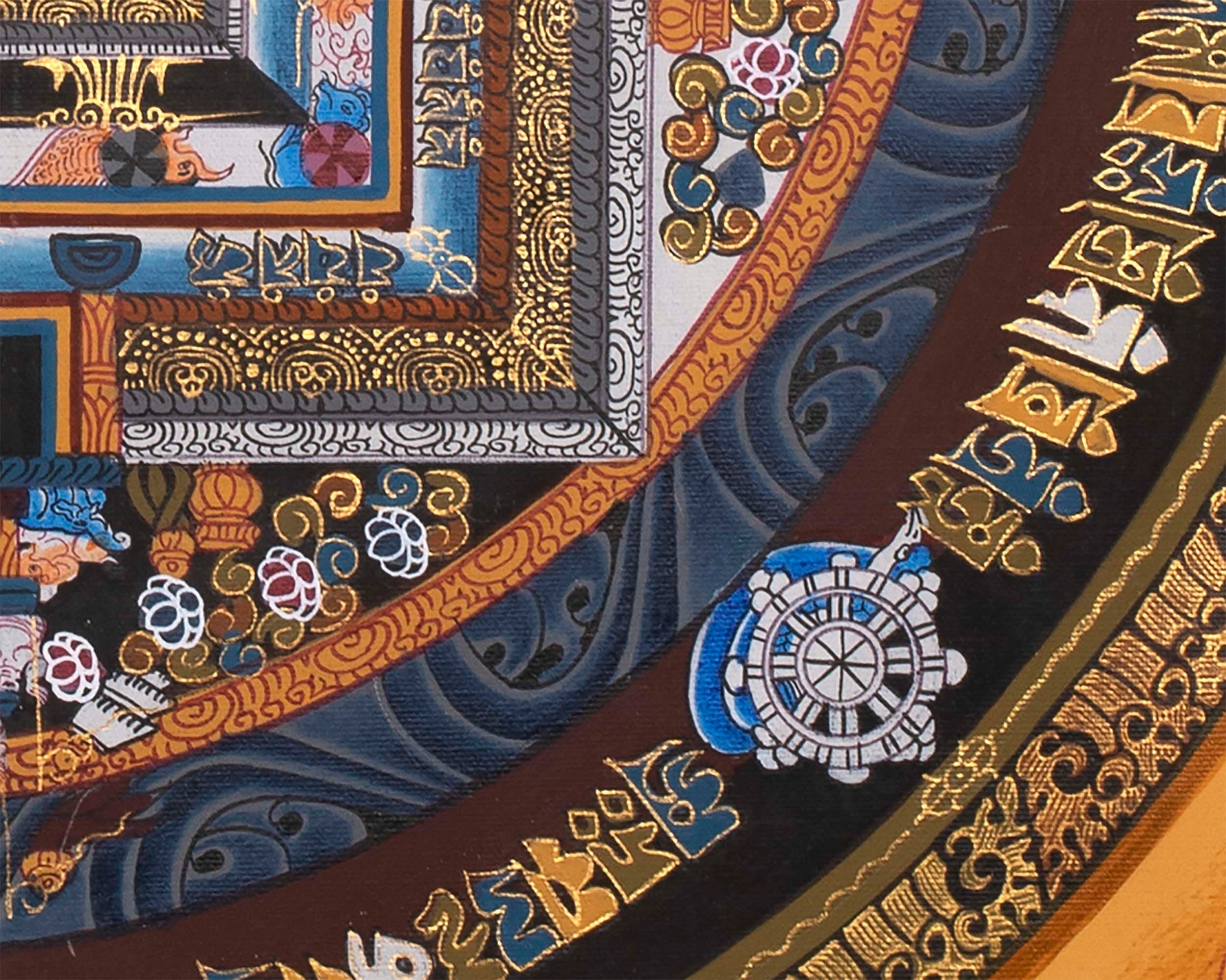 Kalachakra Mandala Thangka | Small Size Wall Decoration Painting
