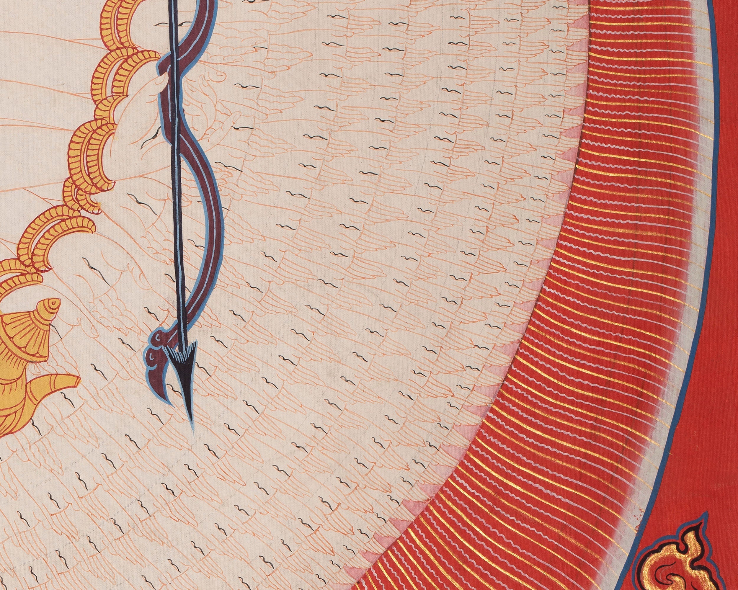 Buddhist Lokeshwor Thangka | 1000 armed Chengrezig Tibetan Buddhist