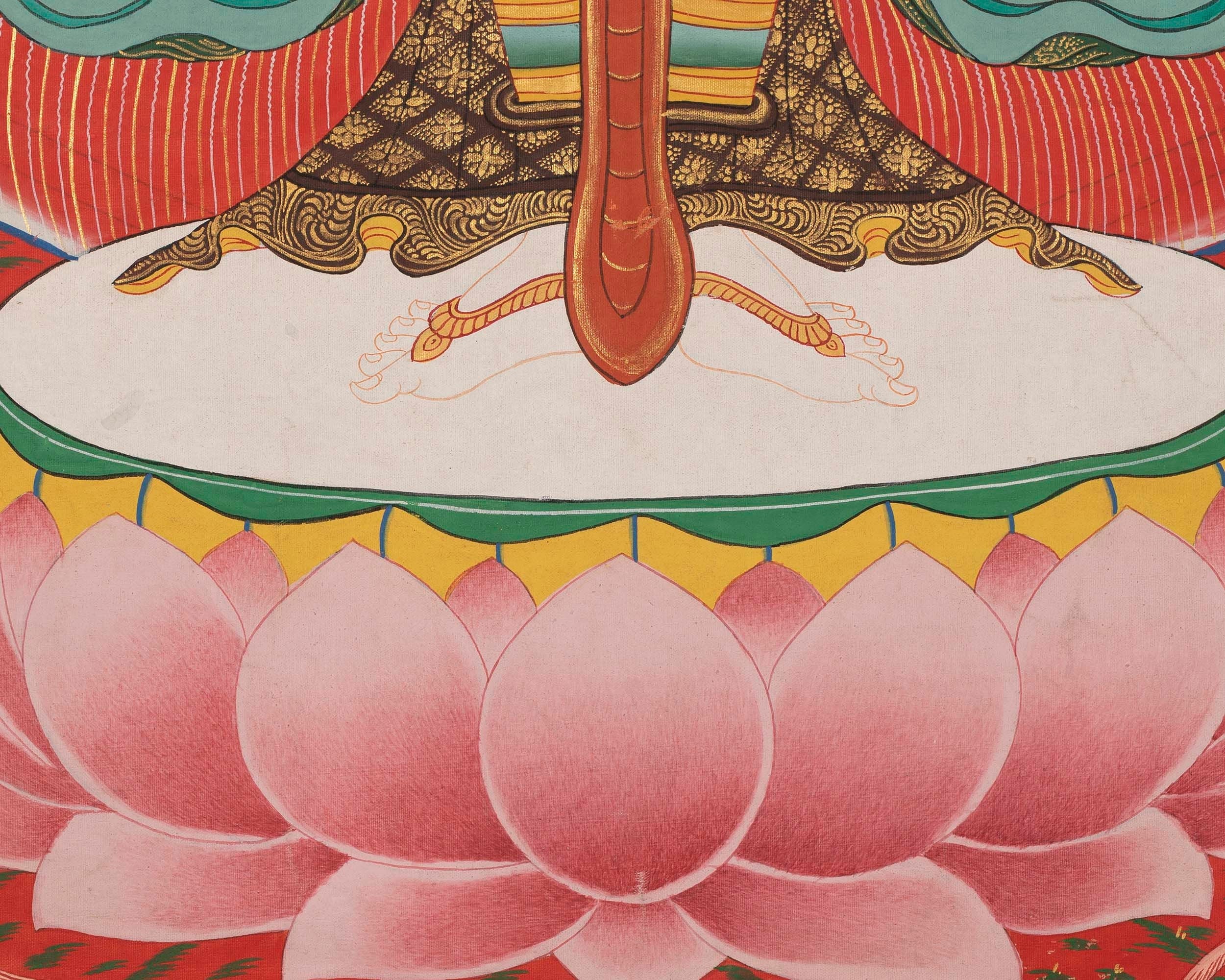 Buddhist Lokeshwor Thangka | 1000 armed Chengrezig Tibetan Buddhist