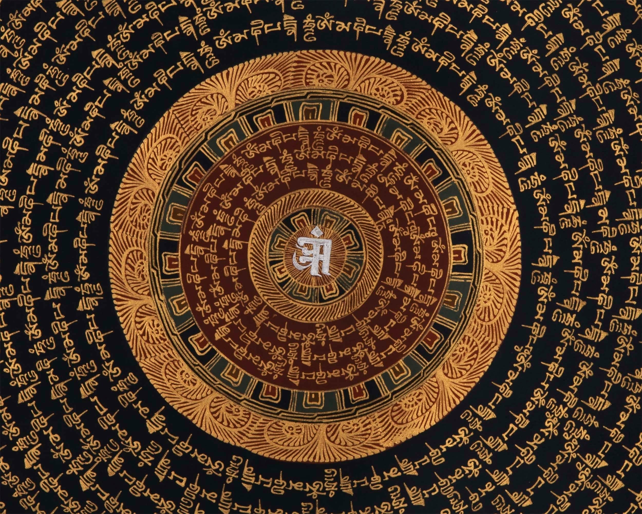 Mantra Mandala | Wall Decor Thangka