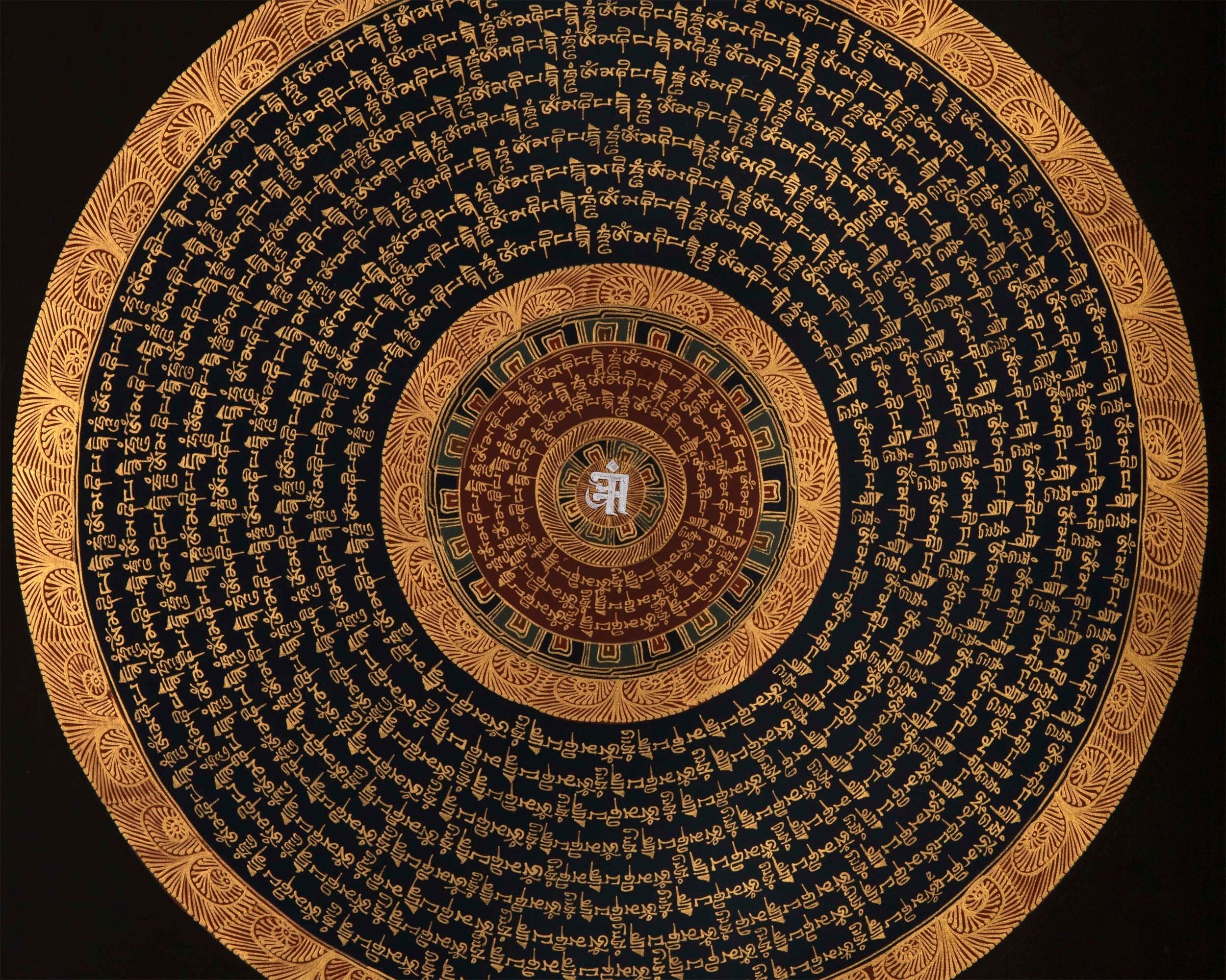 Mantra Mandala | Wall Decor Thangka