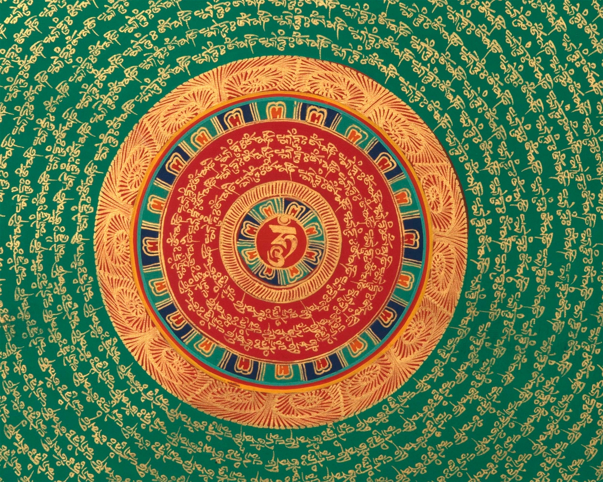 Round Mandala Thangka | Mindfulness Meditation