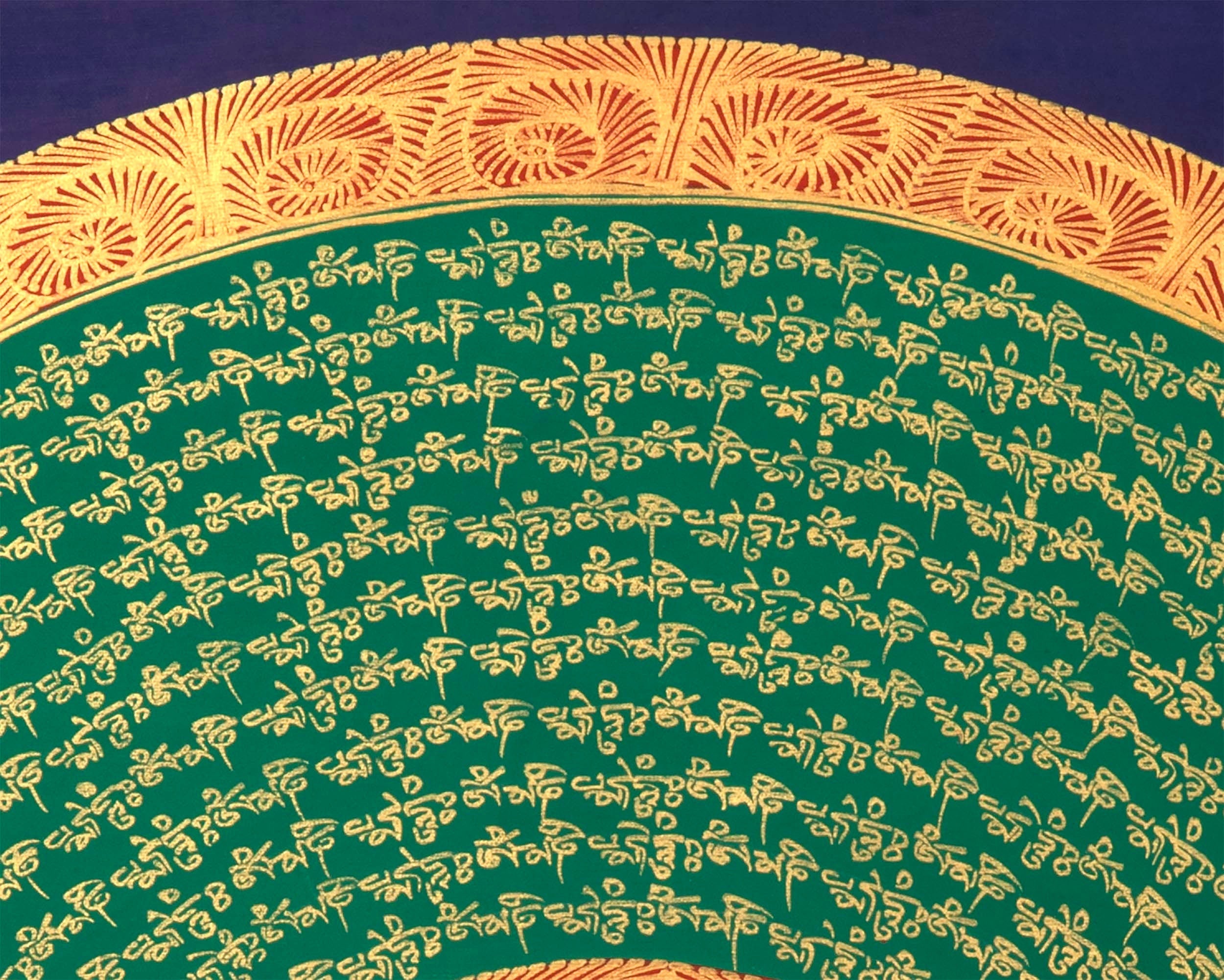 Round Mandala Thangka | Mindfulness Meditation