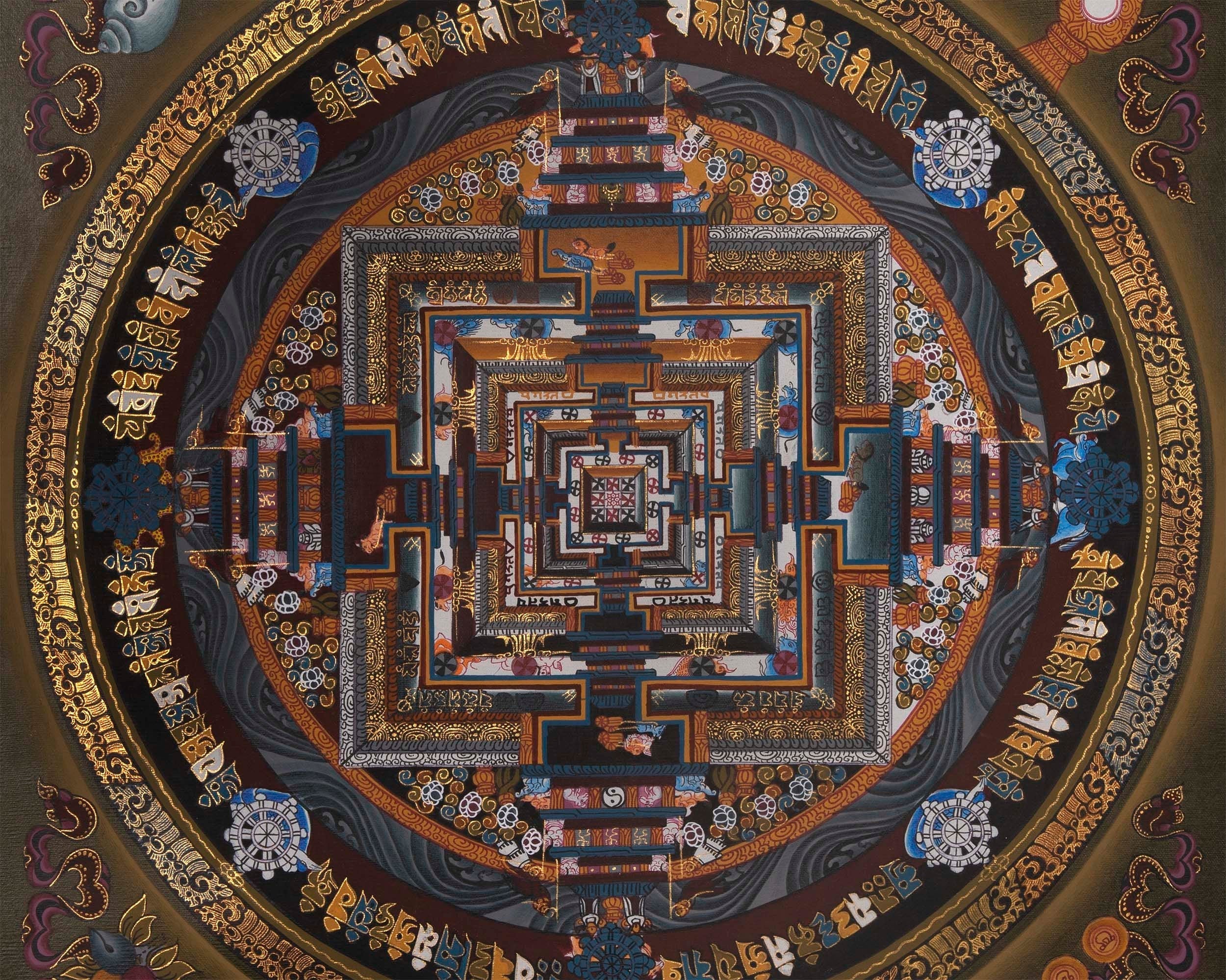 Buddhist Kalachakra Mandala | Spiritual Art