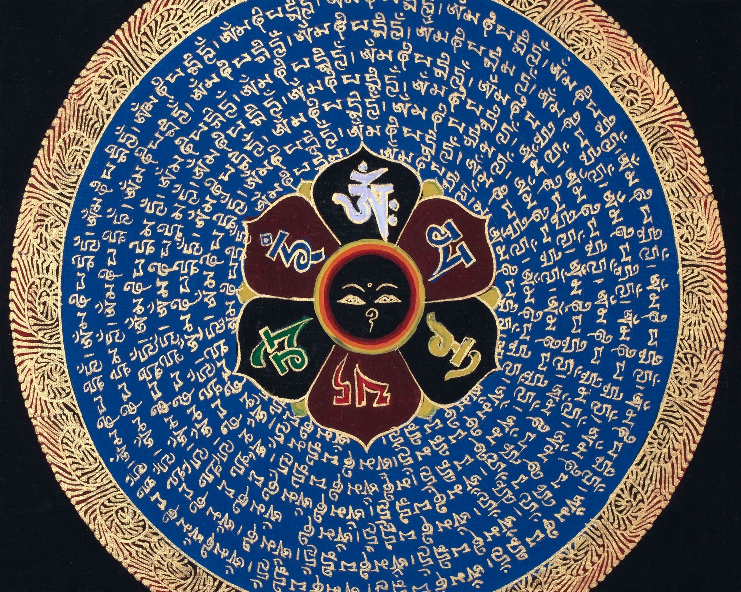 Tibetan Mantra Mandala | Tibetan Art