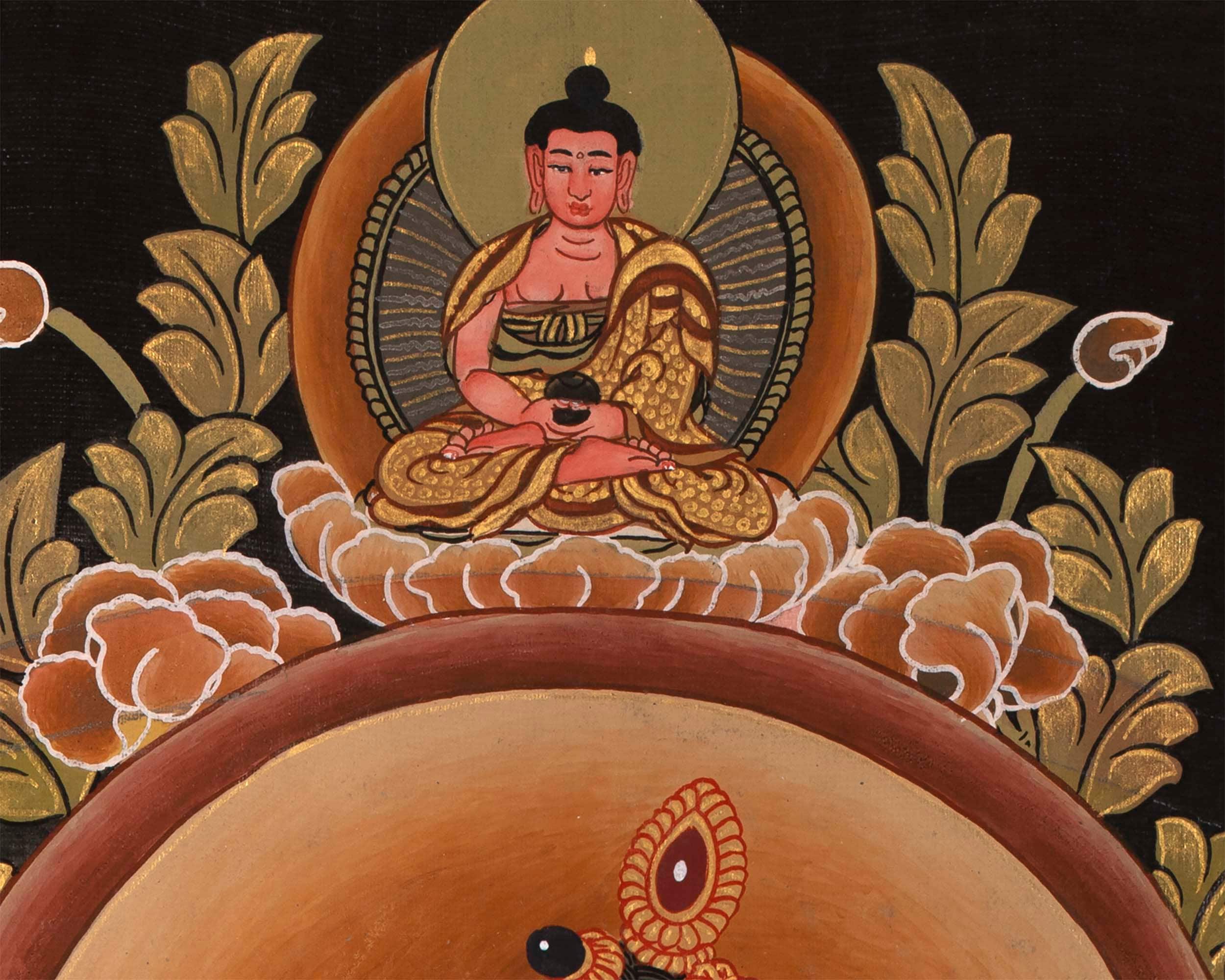 Vajrasattva Dorje Sempa Shakti YabYum Thangka | The Union Of Compassion And Wisdom | Wall hanging Decoration